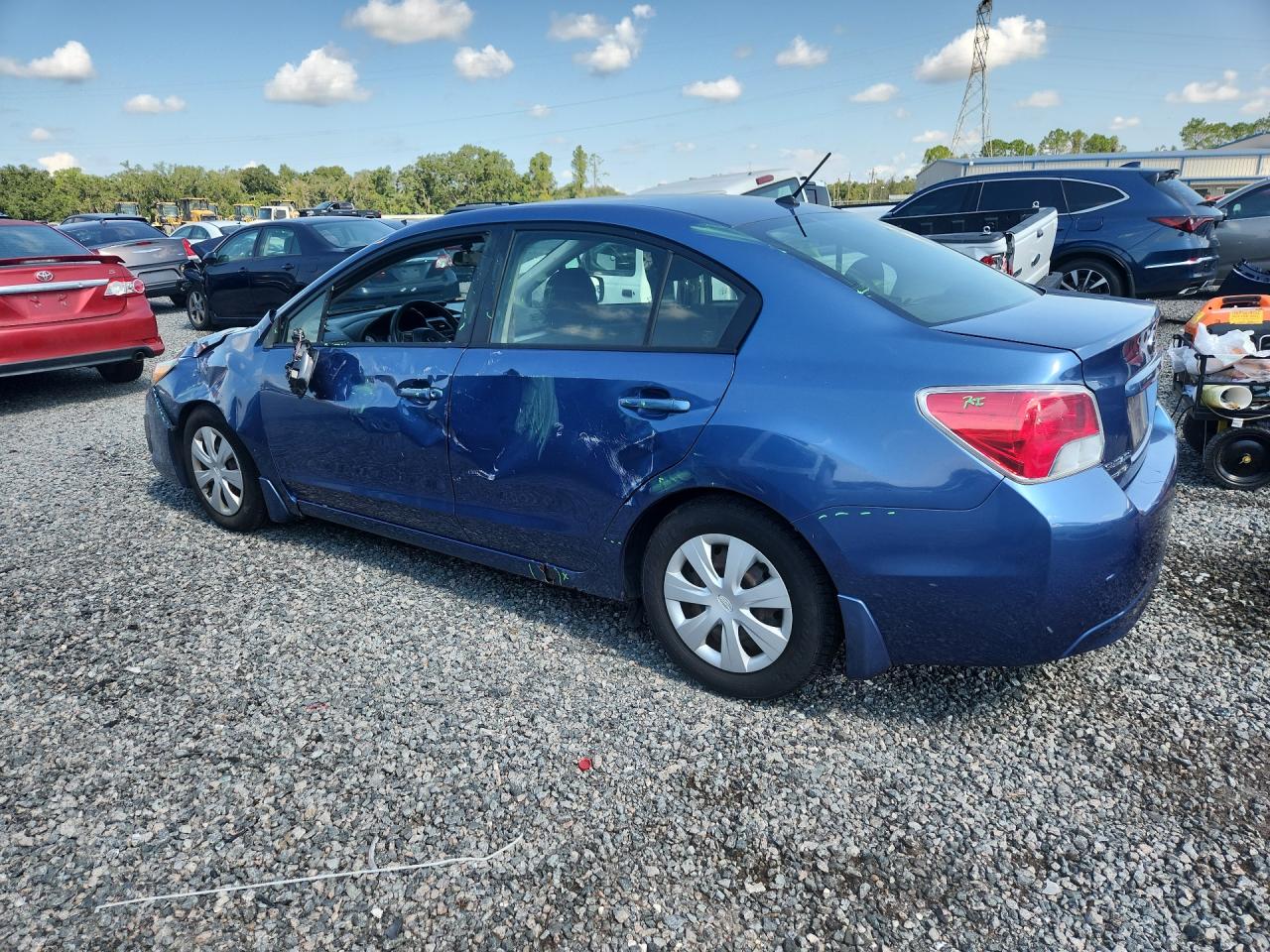 2014 Subaru Impreza Blue vin: JF1GJAA65EH010879