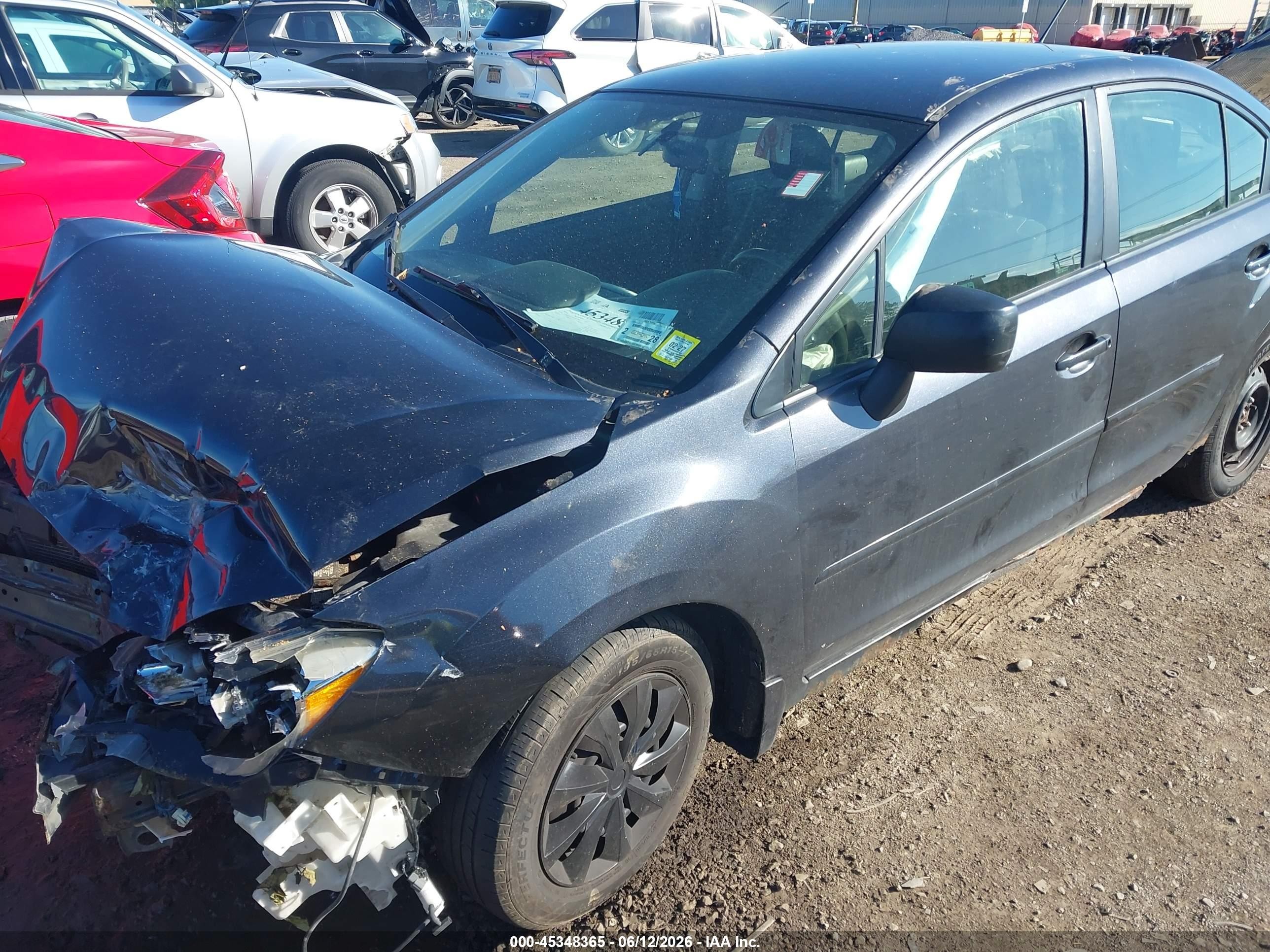2014 Subaru Impreza 2.0i Gray vin: JF1GJAA65EH021865
