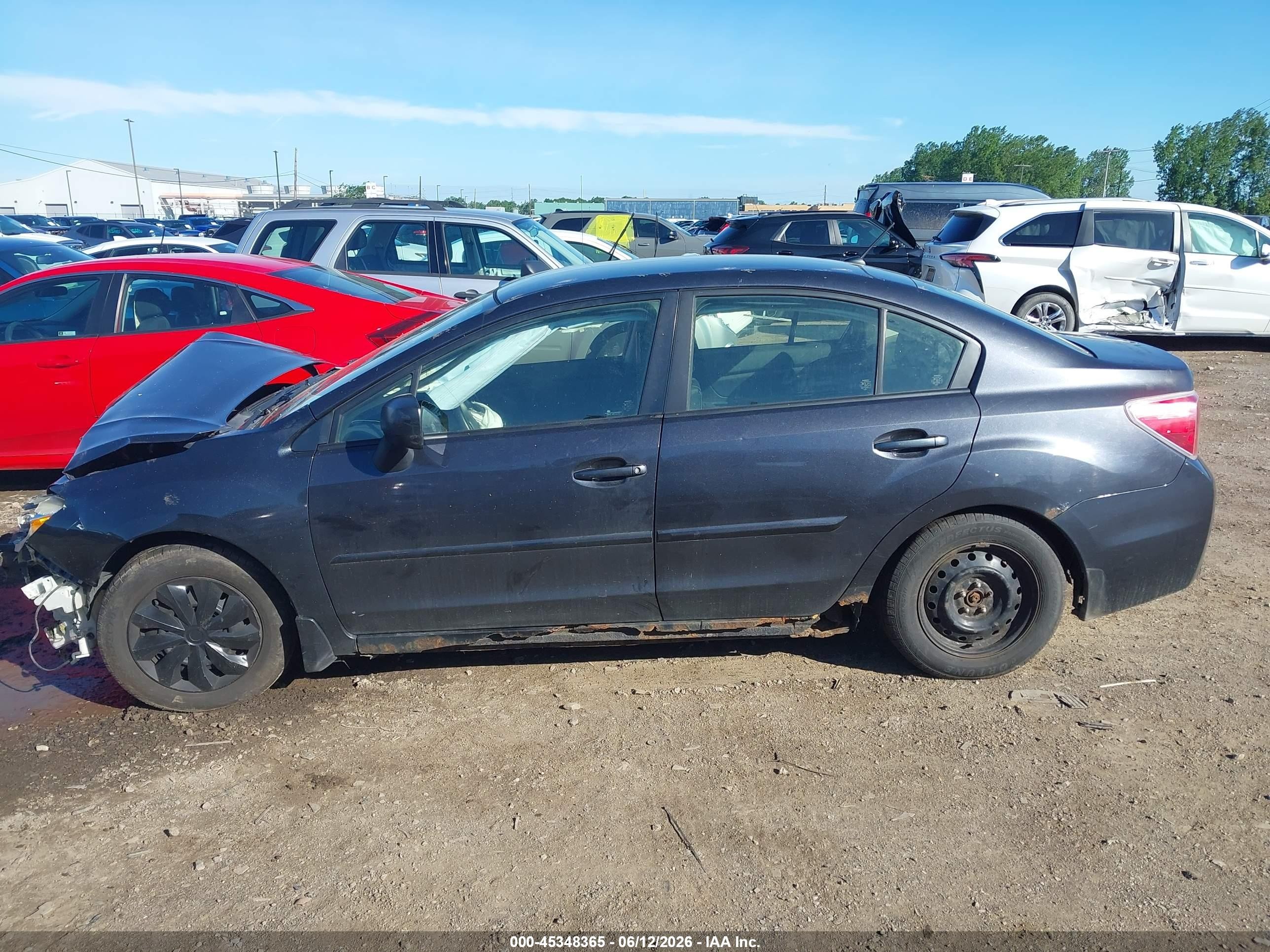 2014 Subaru Impreza 2.0i Gray vin: JF1GJAA65EH021865
