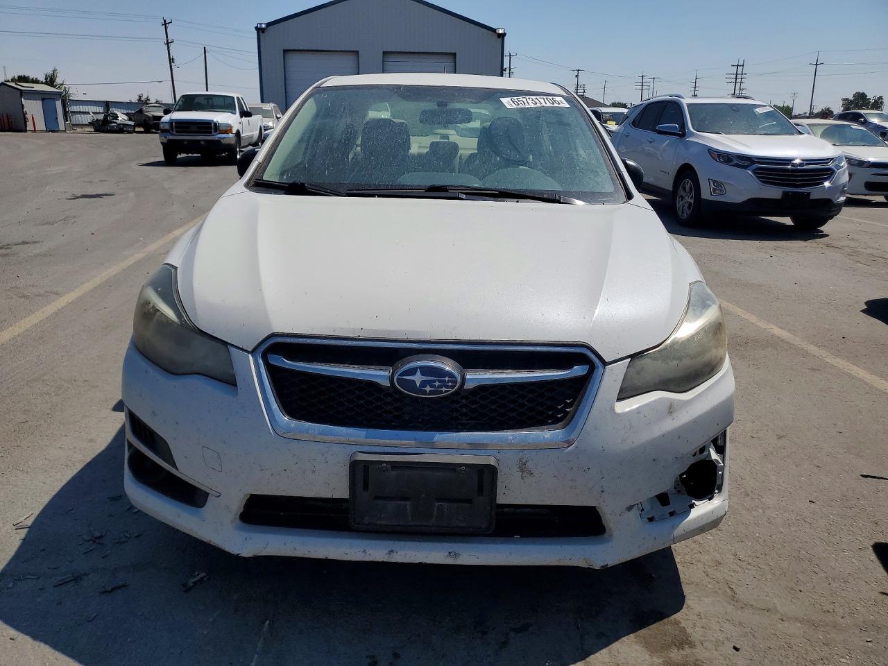 2015 Subaru Impreza White vin: JF1GJAA65FG013675