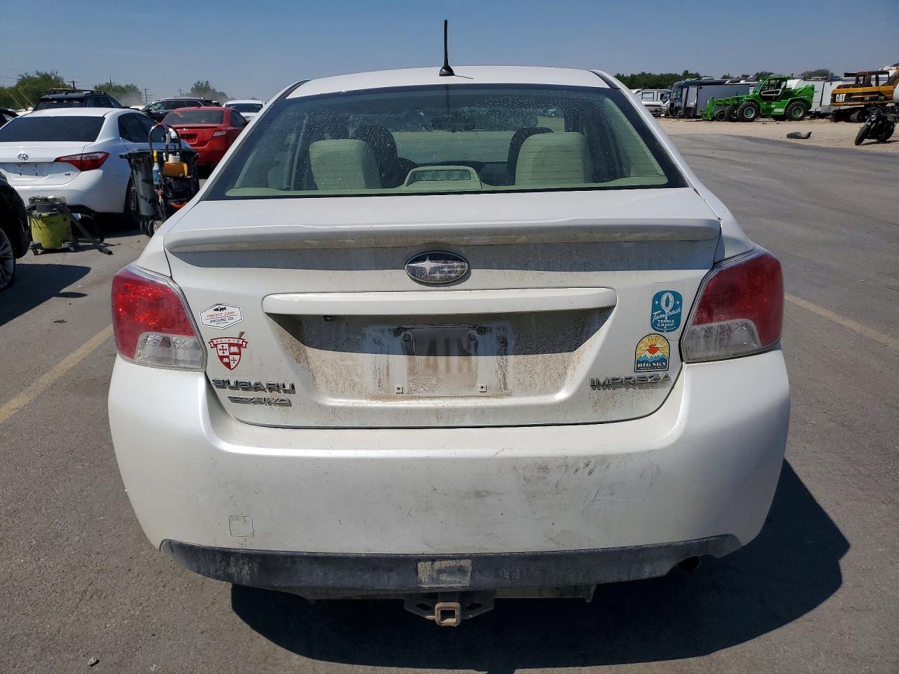 2015 Subaru Impreza White vin: JF1GJAA65FG013675