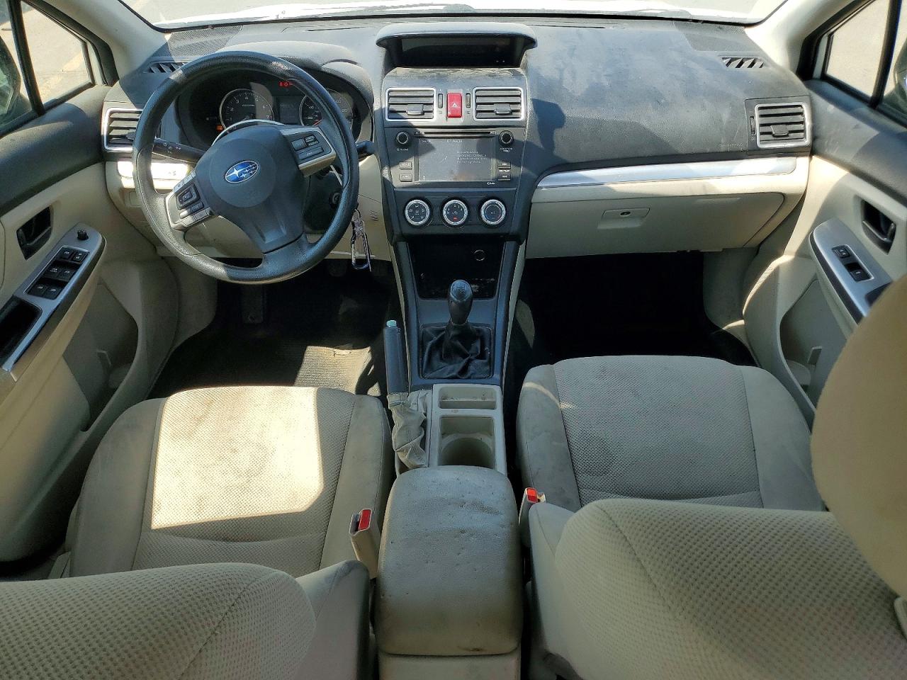 2015 Subaru Impreza White vin: JF1GJAA65FG013675