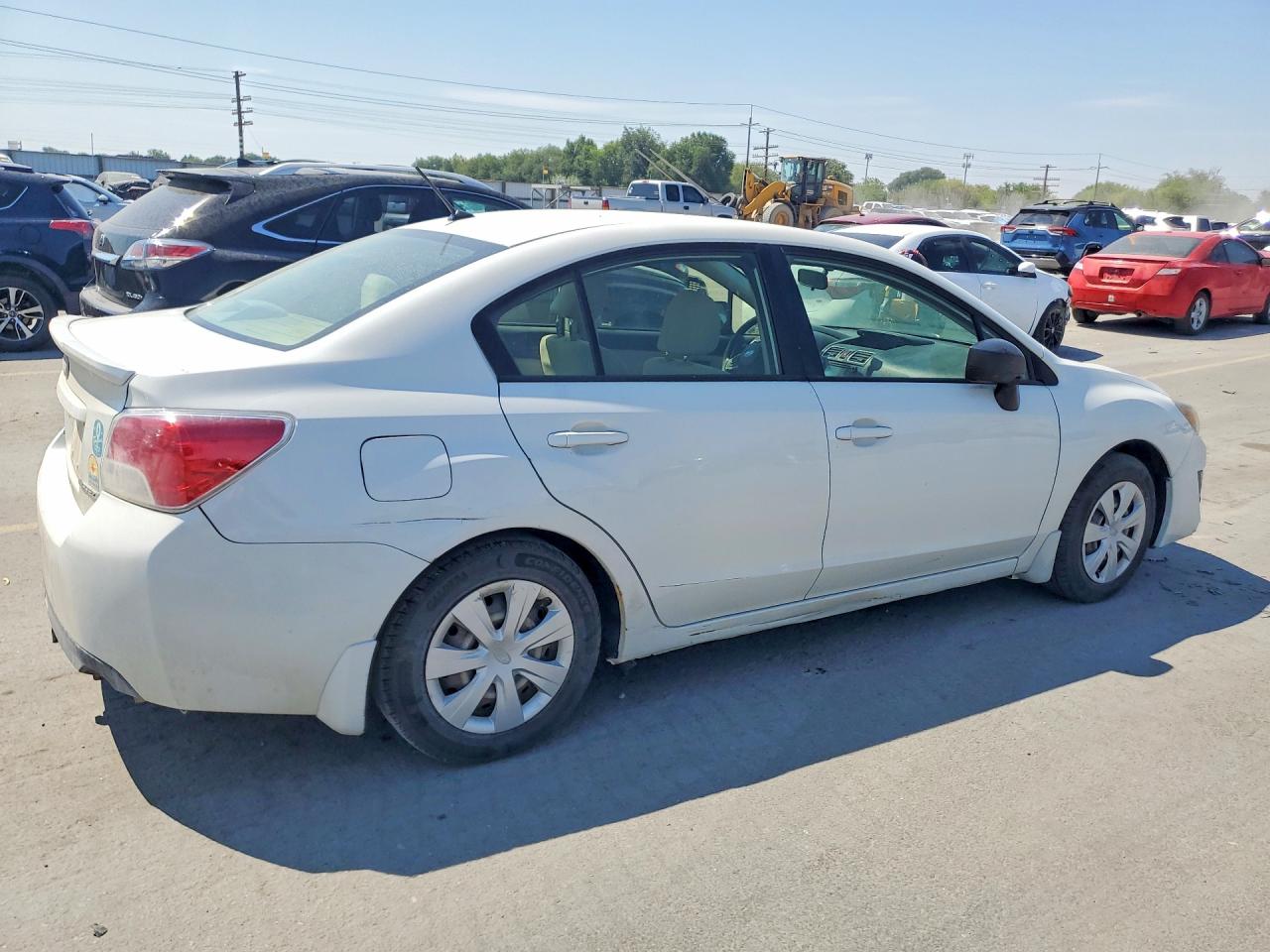 2015 Subaru Impreza White vin: JF1GJAA65FG013675