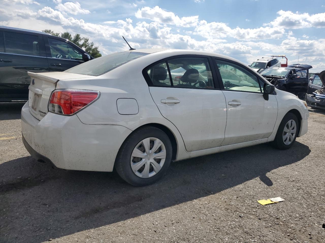 2015 Subaru Impreza White vin: JF1GJAA65FG024594