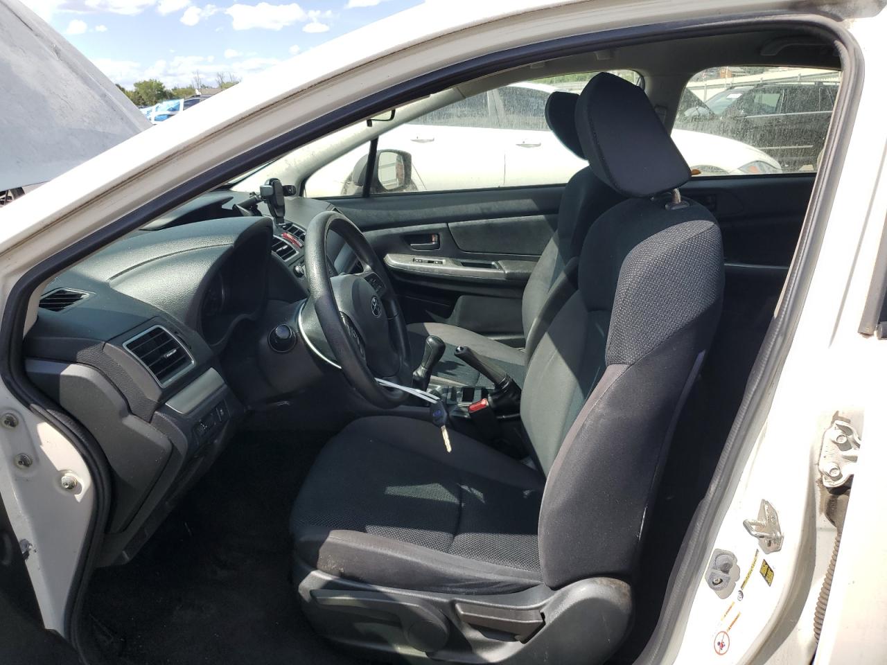 2015 Subaru Impreza White vin: JF1GJAA65FG024594