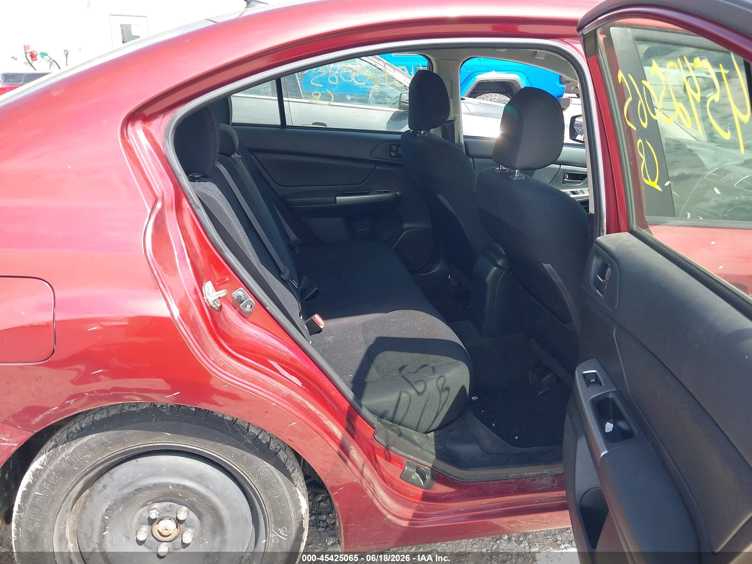 2015 Subaru Impreza 2.0i Maroon vin: JF1GJAA65FH019986