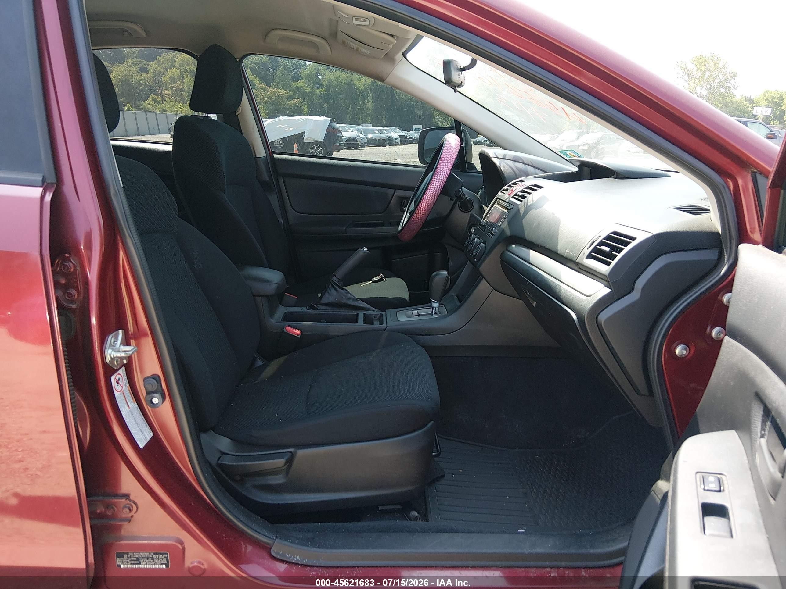 2012 Subaru Impreza 2.0i Red vin: JF1GJAA66CH008104