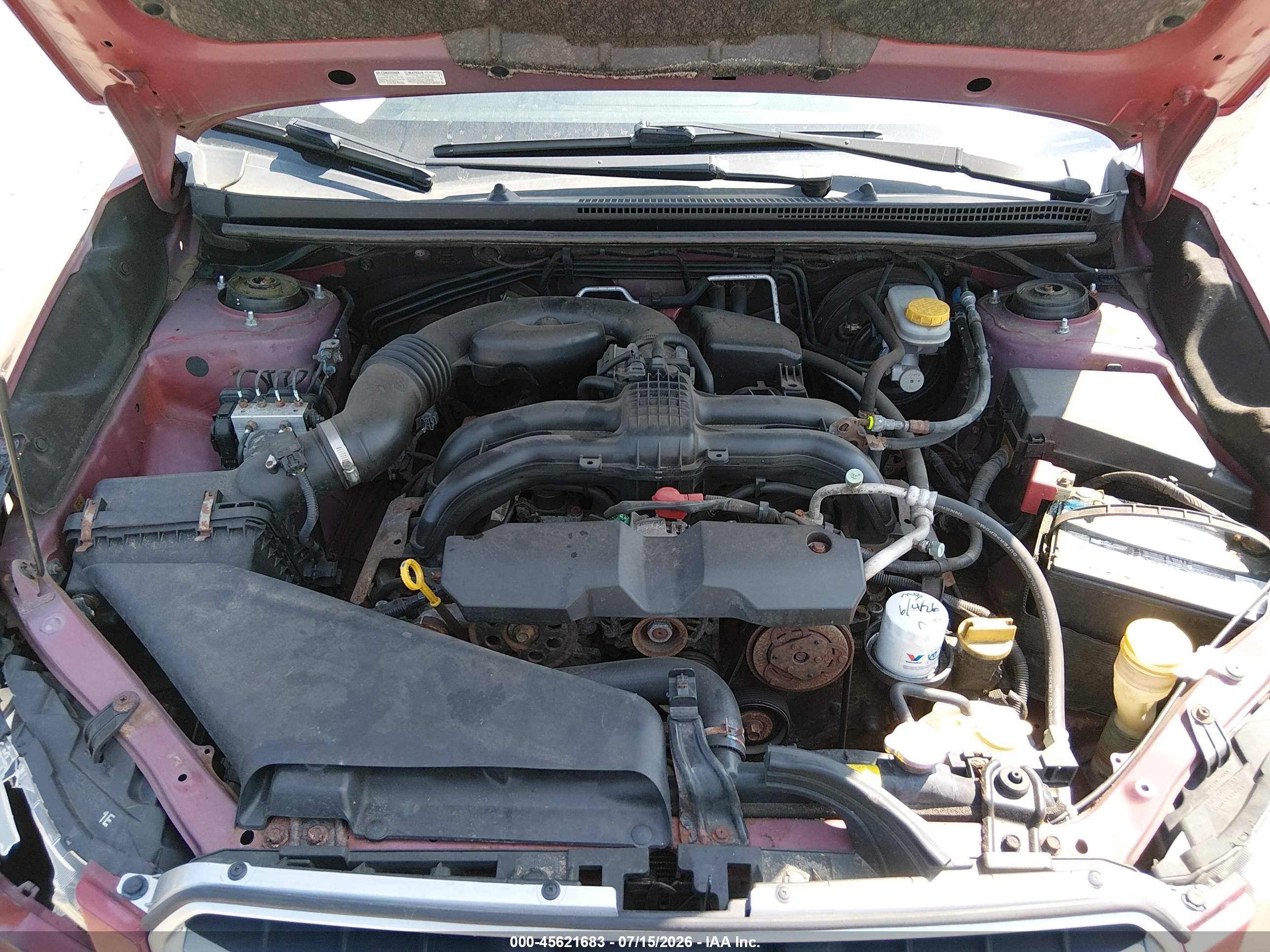 2012 Subaru Impreza 2.0i Red vin: JF1GJAA66CH008104