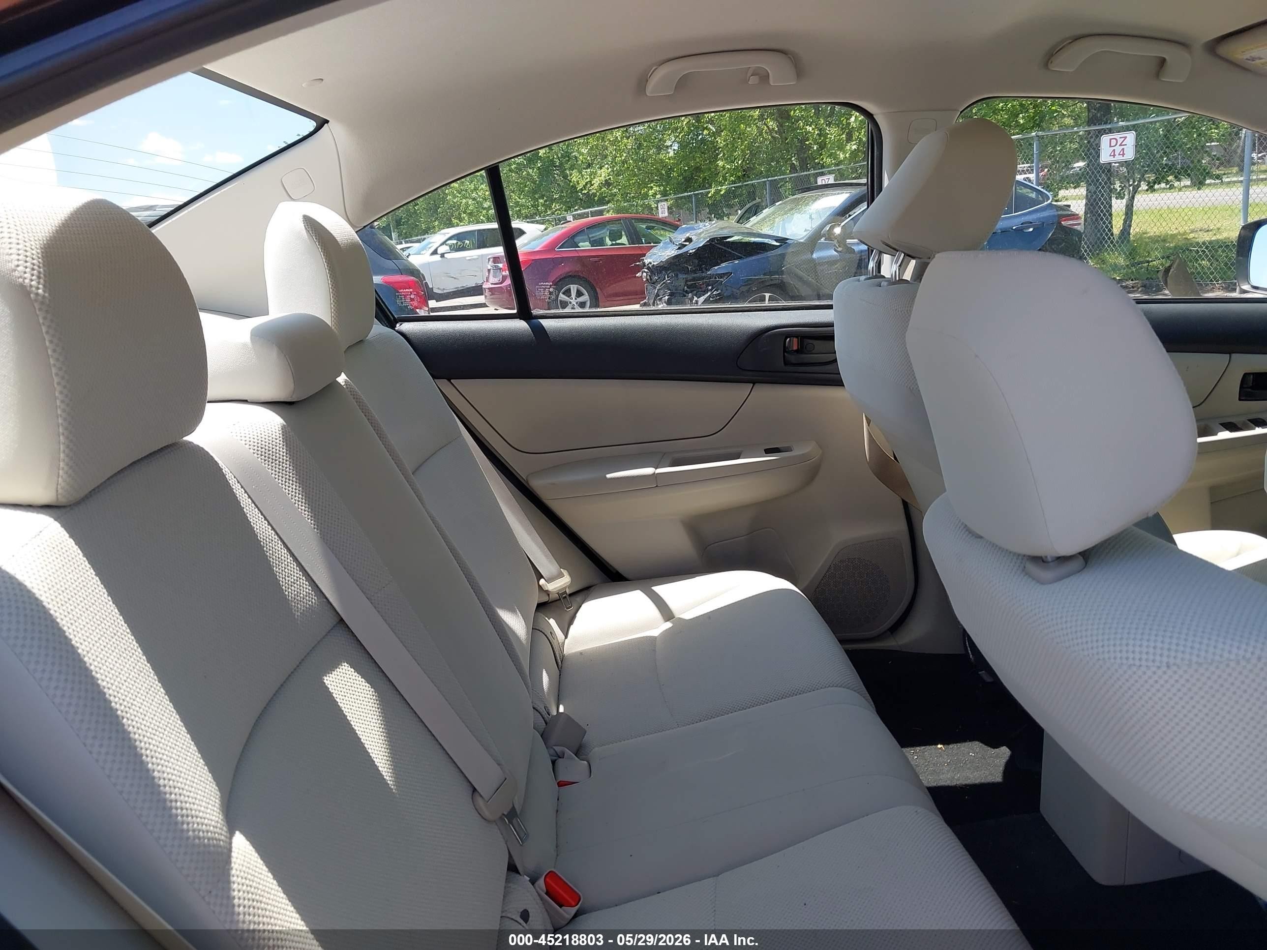 2012 Subaru Impreza 2.0i Burgundy vin: JF1GJAA66CH010046