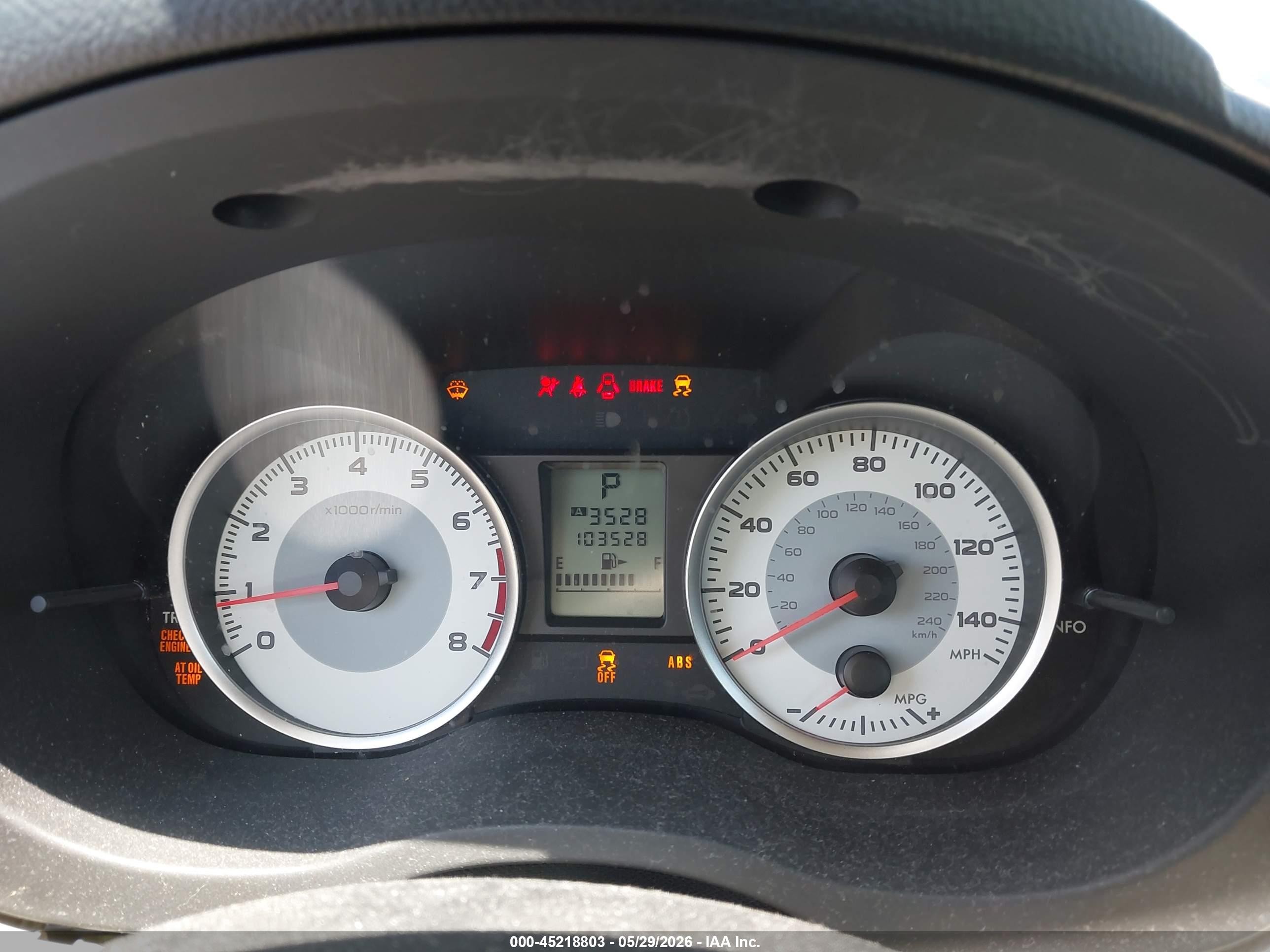 2012 Subaru Impreza 2.0i Burgundy vin: JF1GJAA66CH010046
