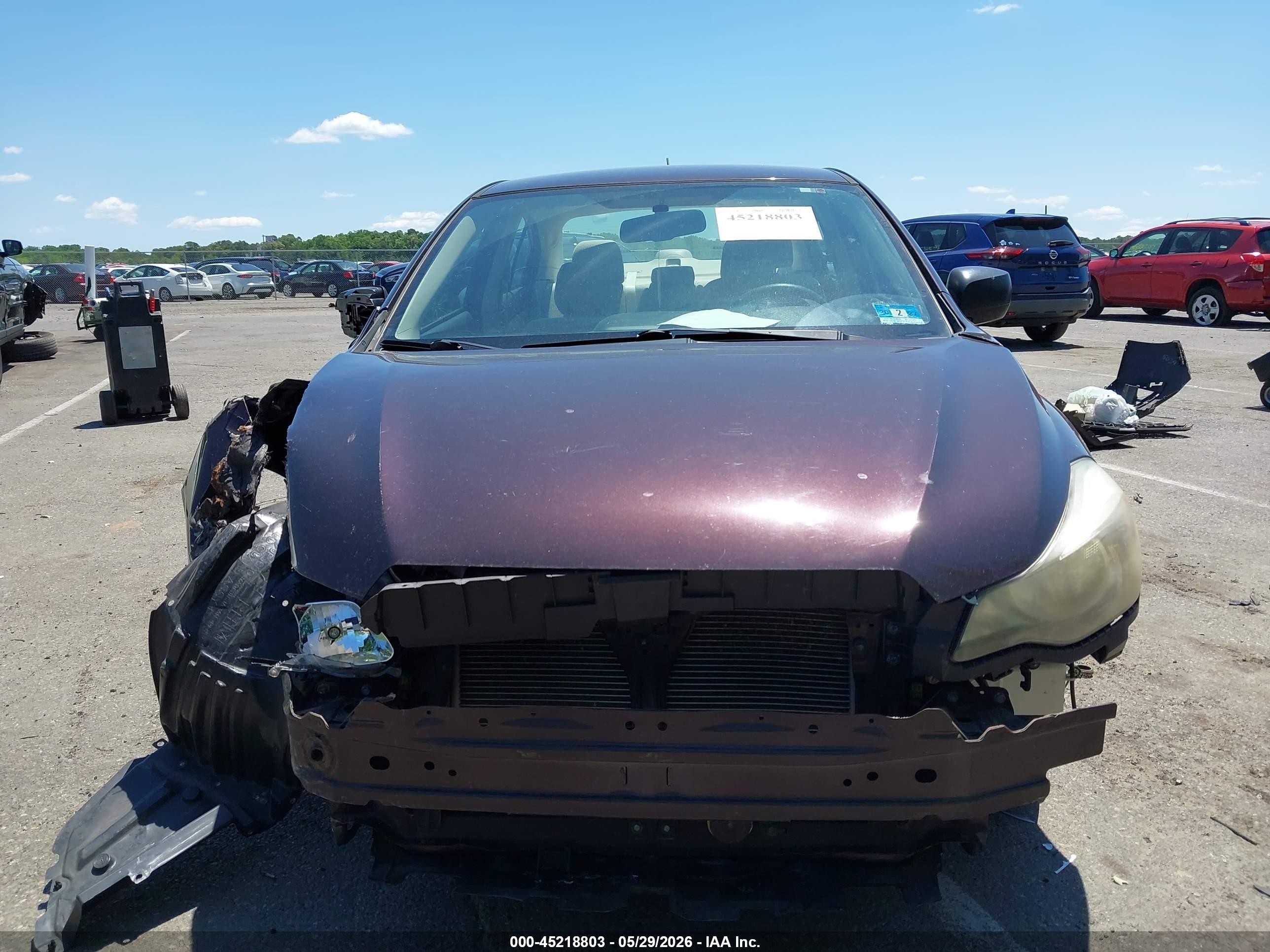 2012 Subaru Impreza 2.0i Burgundy vin: JF1GJAA66CH010046