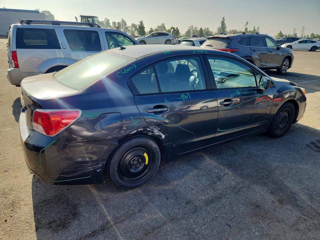 2013 Subaru Impreza Gray vin: JF1GJAA66DH010906