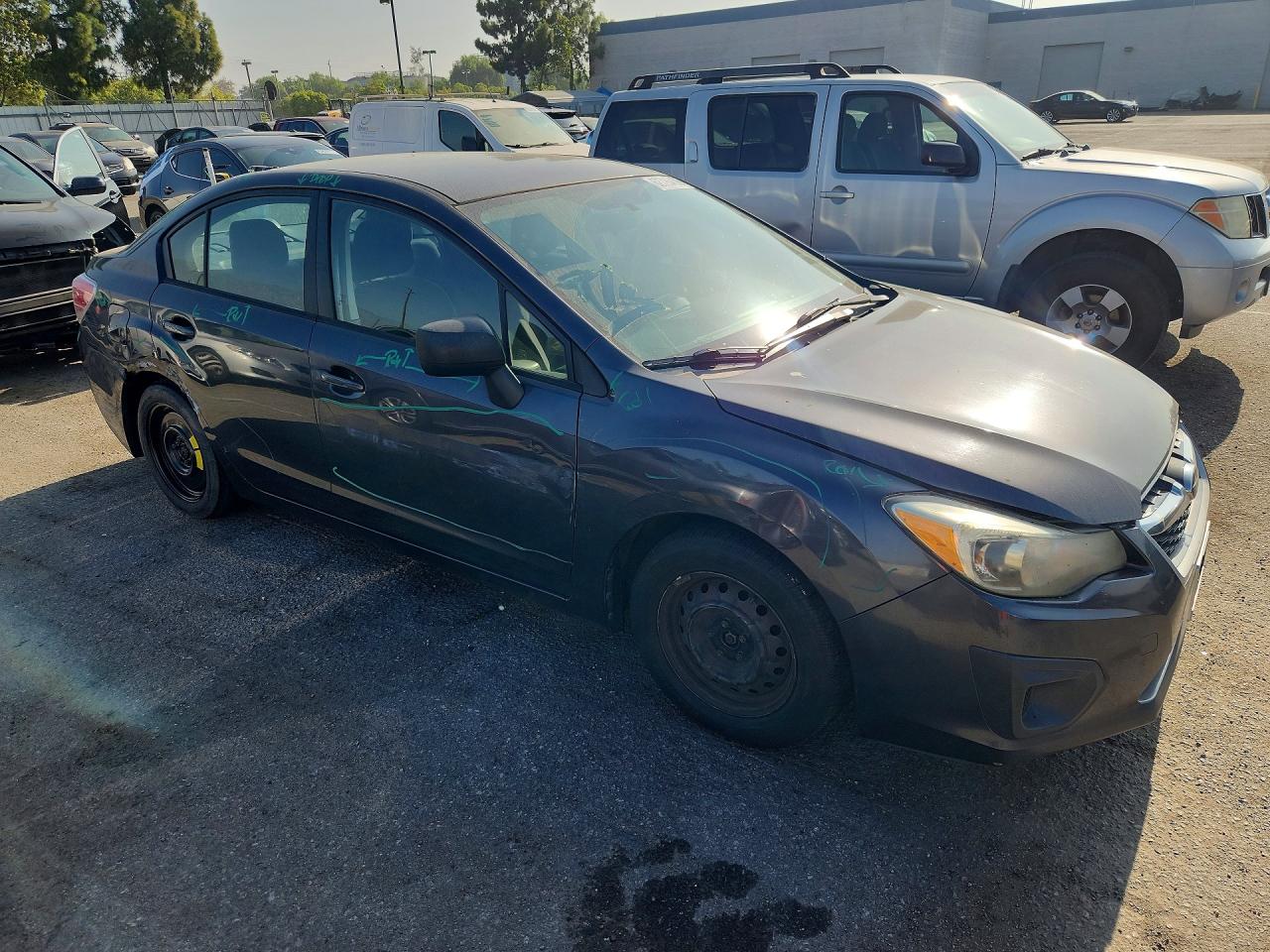 2013 Subaru Impreza Gray vin: JF1GJAA66DH010906