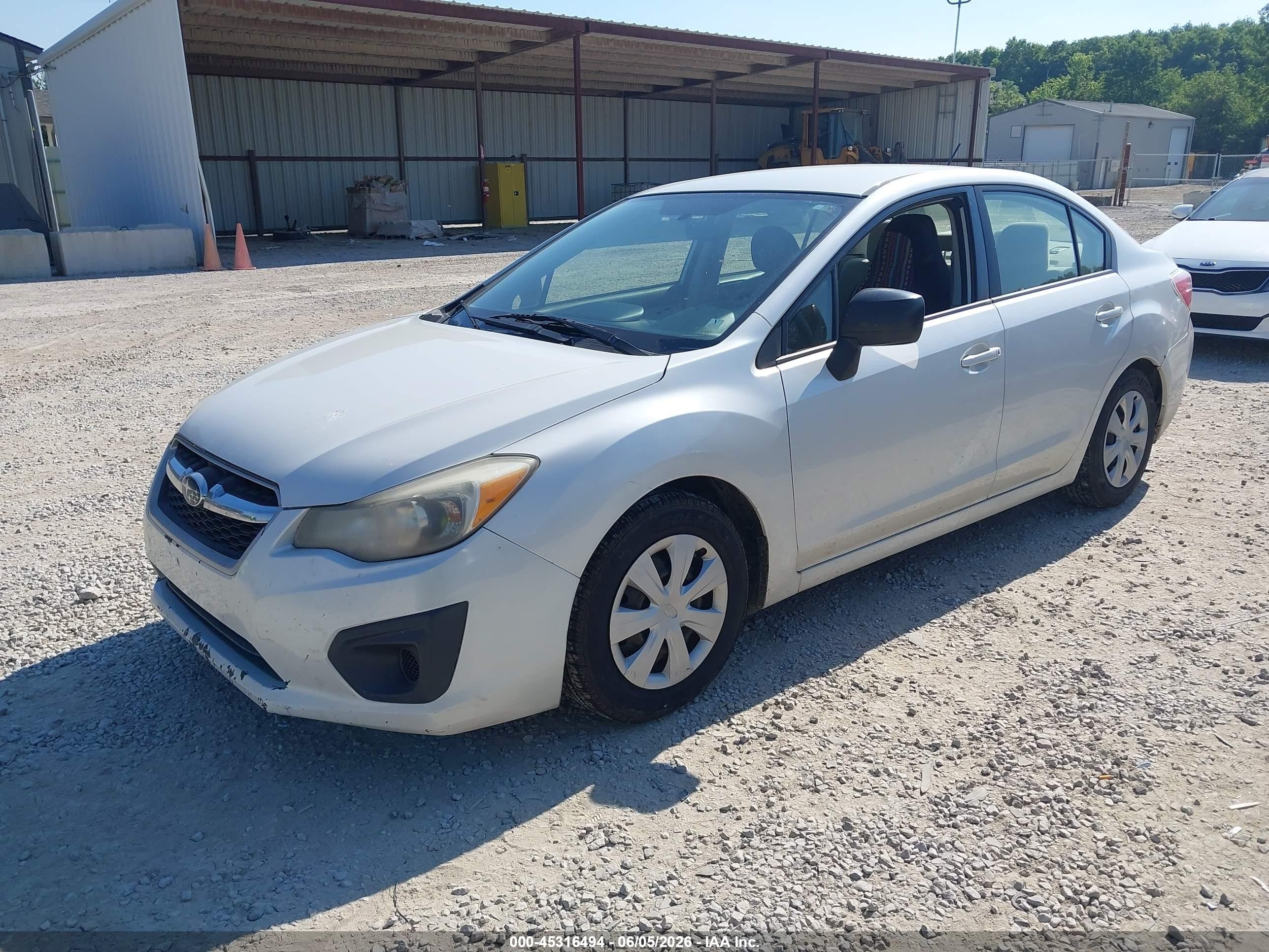 2013 Subaru Impreza 2.0i White vin: JF1GJAA66DH022828