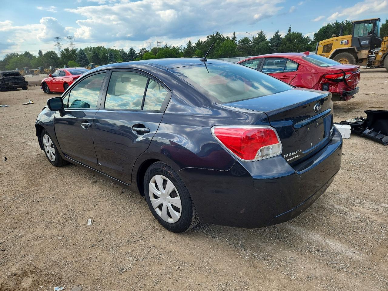 2013 Subaru Impreza Gray vin: JF1GJAA66DH036261