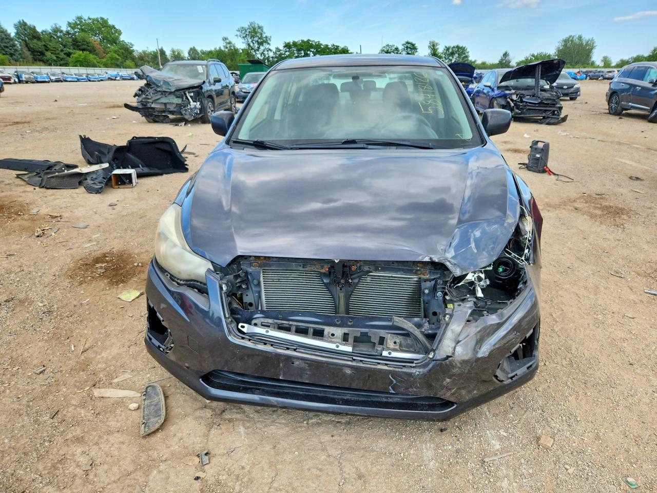 2013 Subaru Impreza Gray vin: JF1GJAA66DH036261