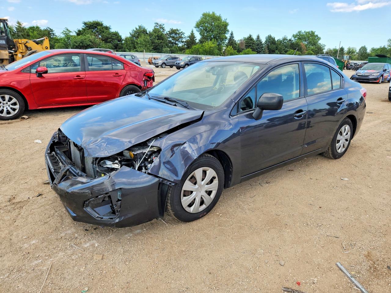 2013 Subaru Impreza Gray vin: JF1GJAA66DH036261