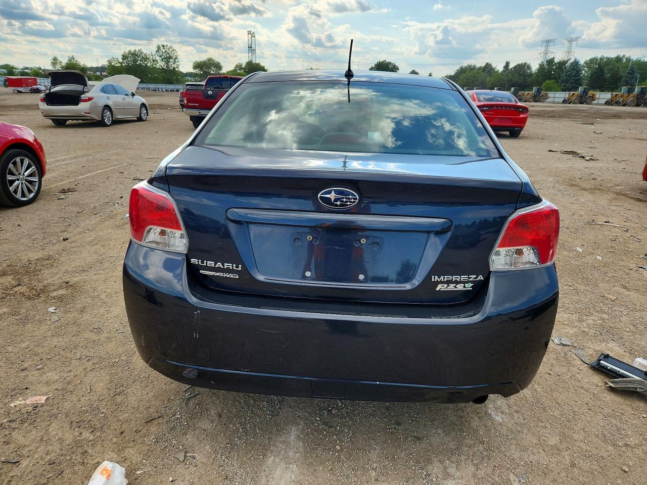 2013 Subaru Impreza Gray vin: JF1GJAA66DH036261