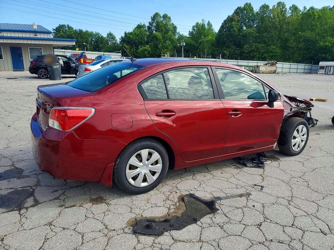 2014 Subaru Impreza Maroon vin: JF1GJAA66EH011877