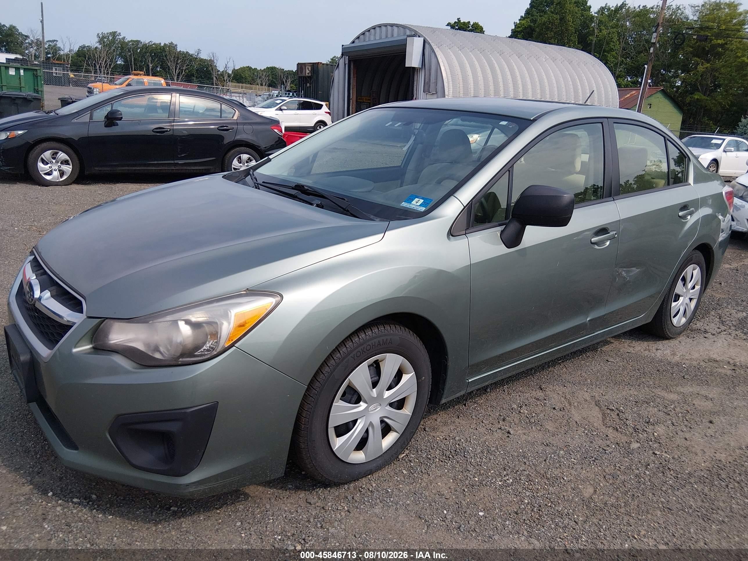 2014 Subaru Impreza 2.0i Green vin: JF1GJAA66EH018229