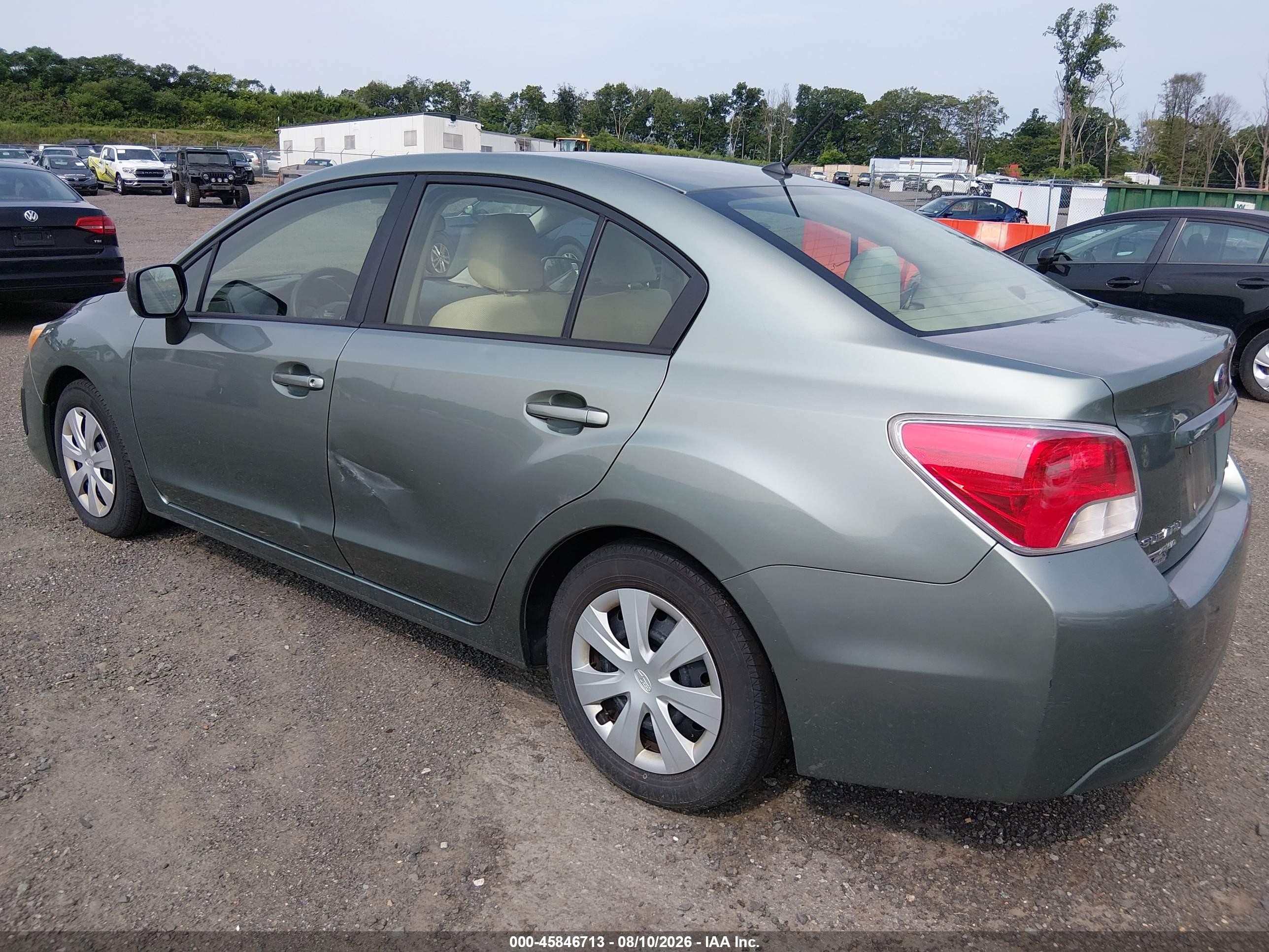 2014 Subaru Impreza 2.0i Green vin: JF1GJAA66EH018229