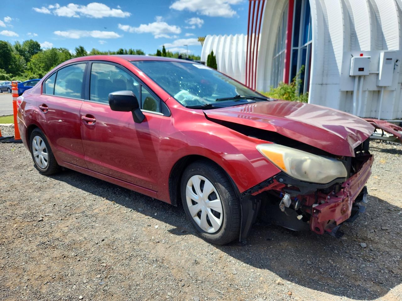 2014 Subaru Impreza Burgundy vin: JF1GJAA66EH022409