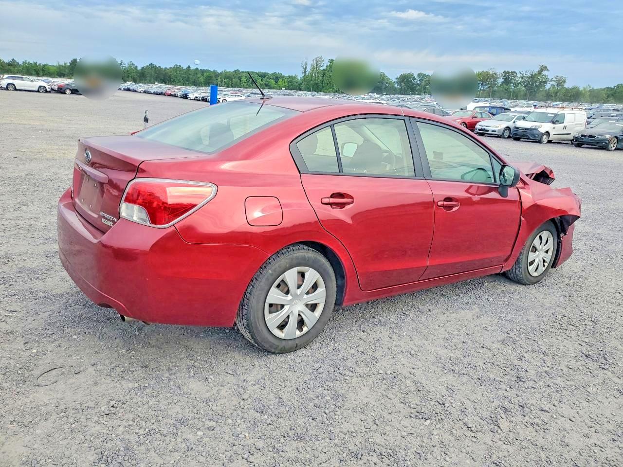 2014 Subaru Impreza Red vin: JF1GJAA66EH025701