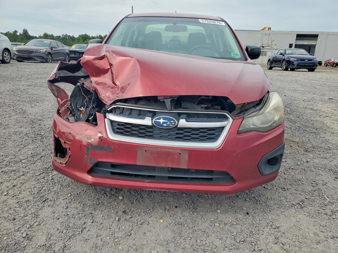 2014 Subaru Impreza Red vin: JF1GJAA66EH025701