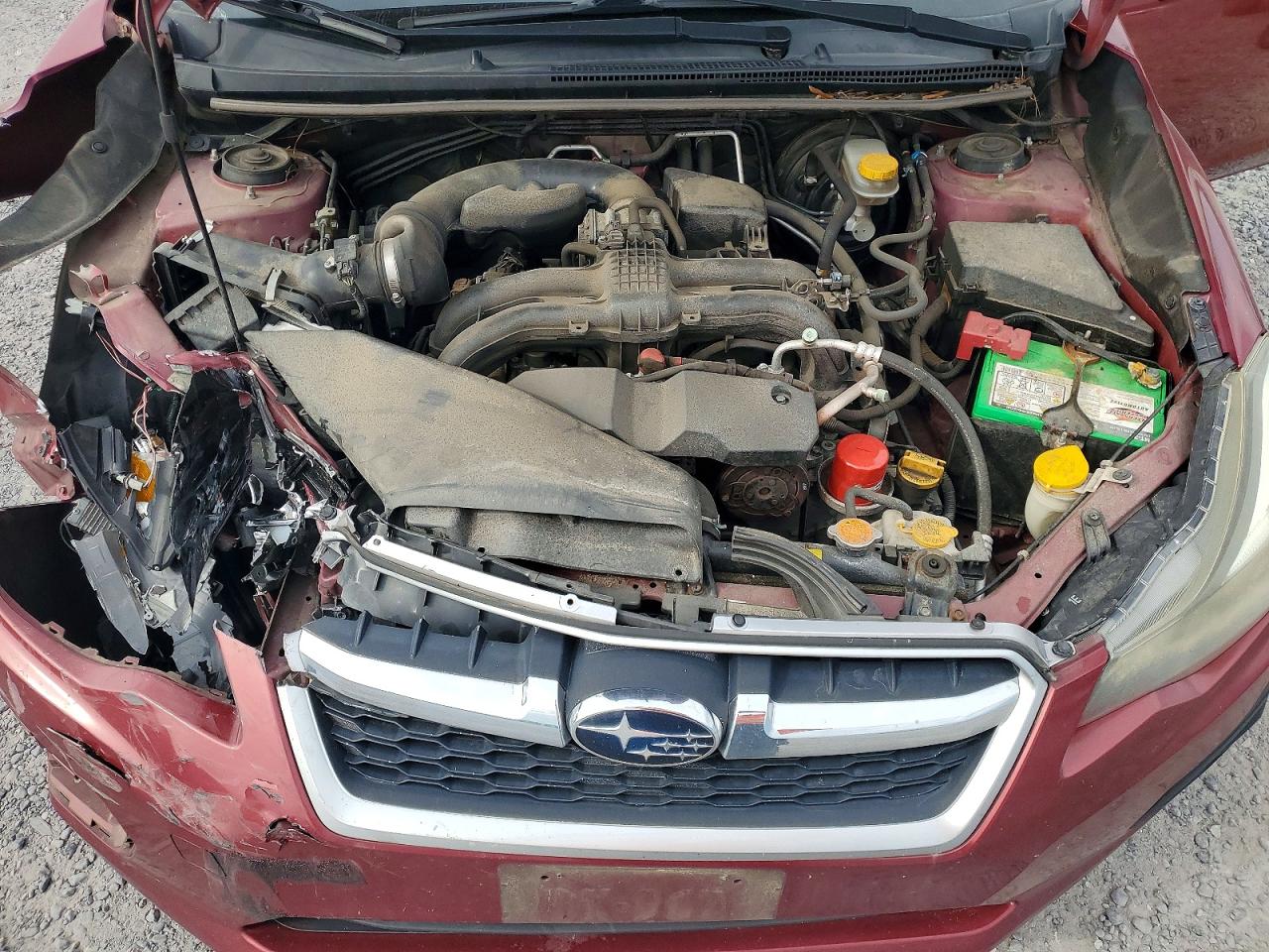 2014 Subaru Impreza Red vin: JF1GJAA66EH025701