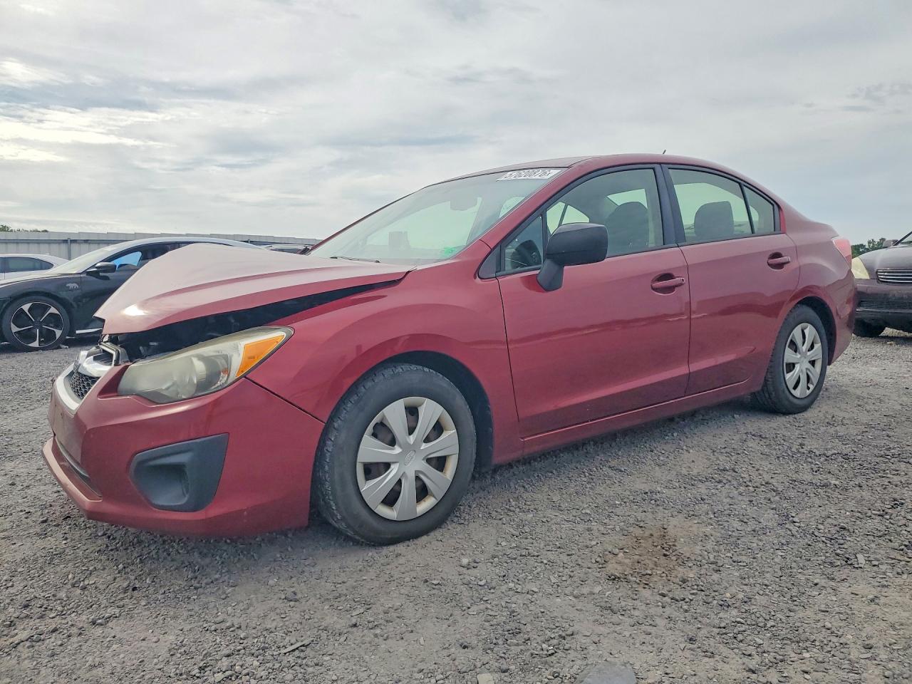 2014 Subaru Impreza Red vin: JF1GJAA66EH025701