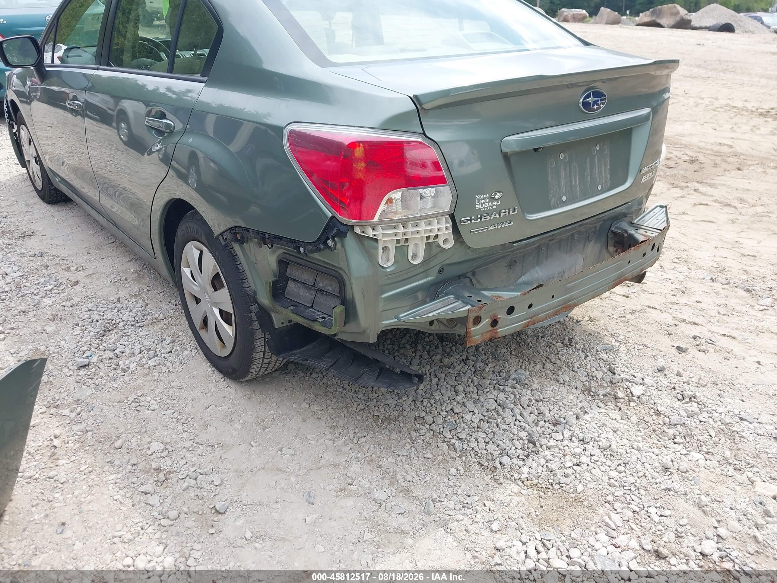 2015 Subaru Impreza 2.0i Green vin: JF1GJAA66FH002713