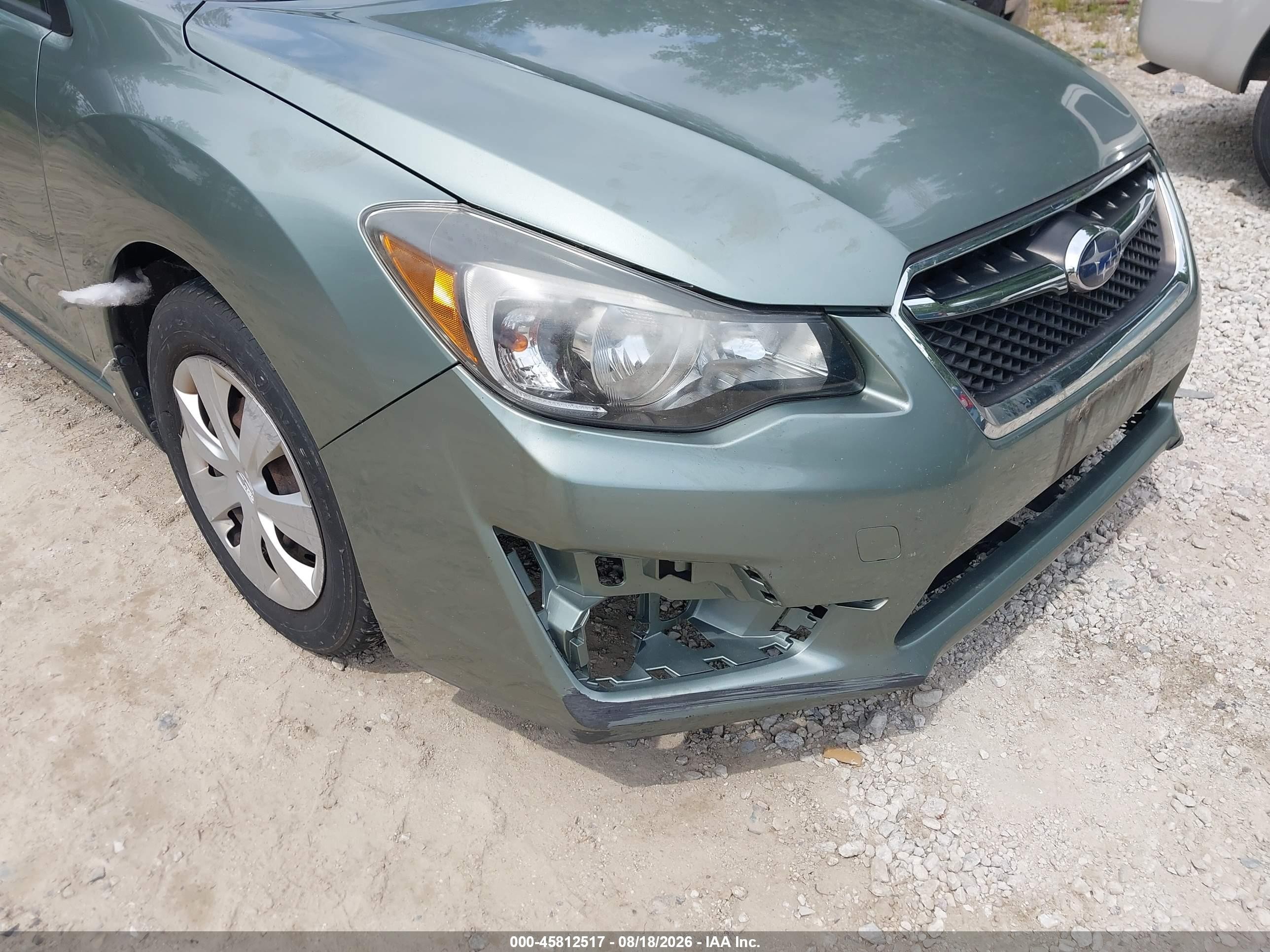 2015 Subaru Impreza 2.0i Green vin: JF1GJAA66FH002713