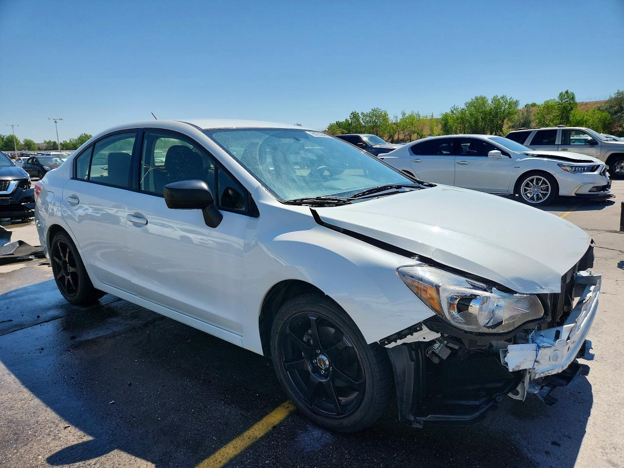 2015 Subaru Impreza Белый vin: JF1GJAA66FH004252
