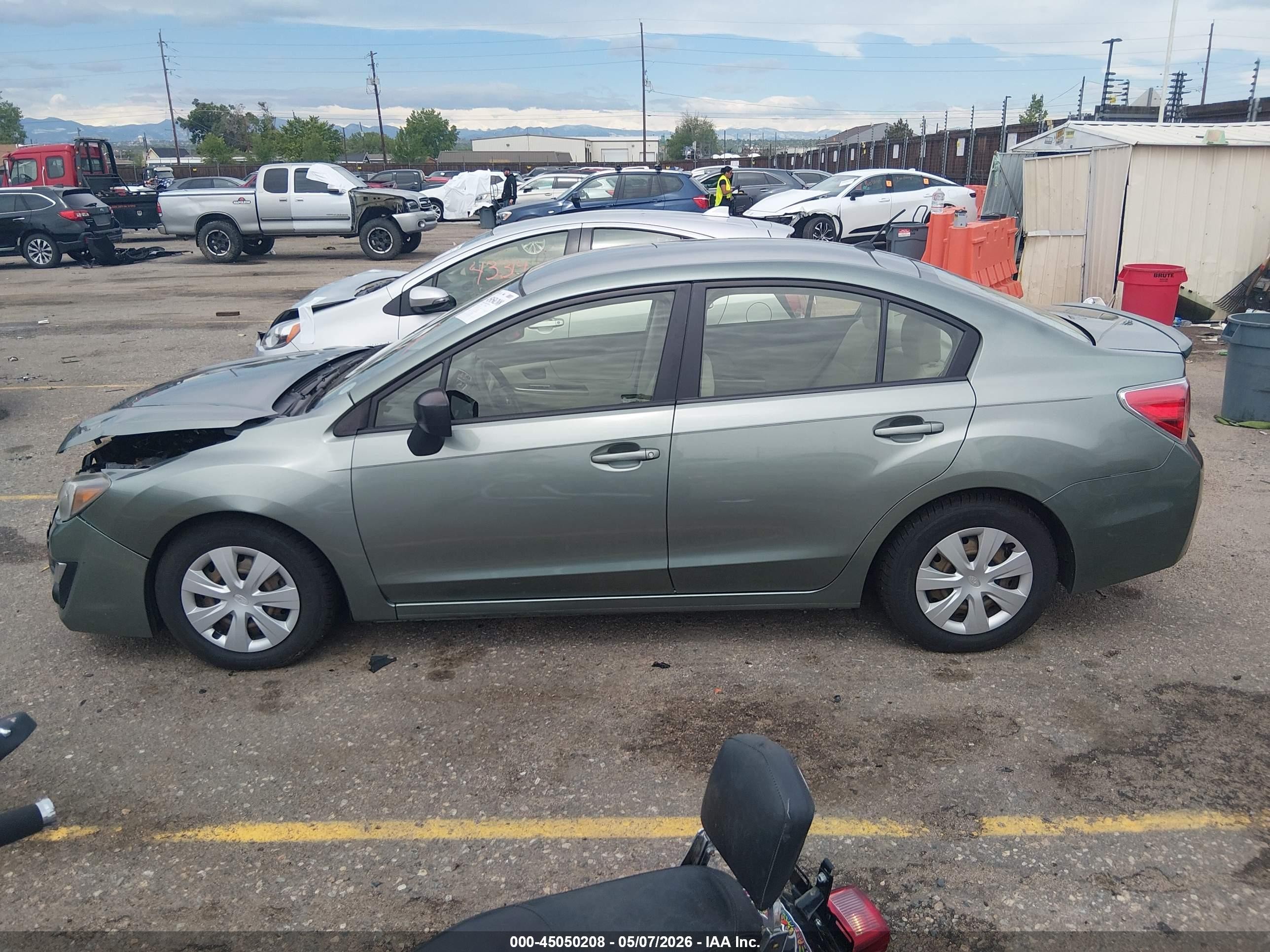 2015 Subaru Impreza 2.0i Green vin: JF1GJAA66FH010214