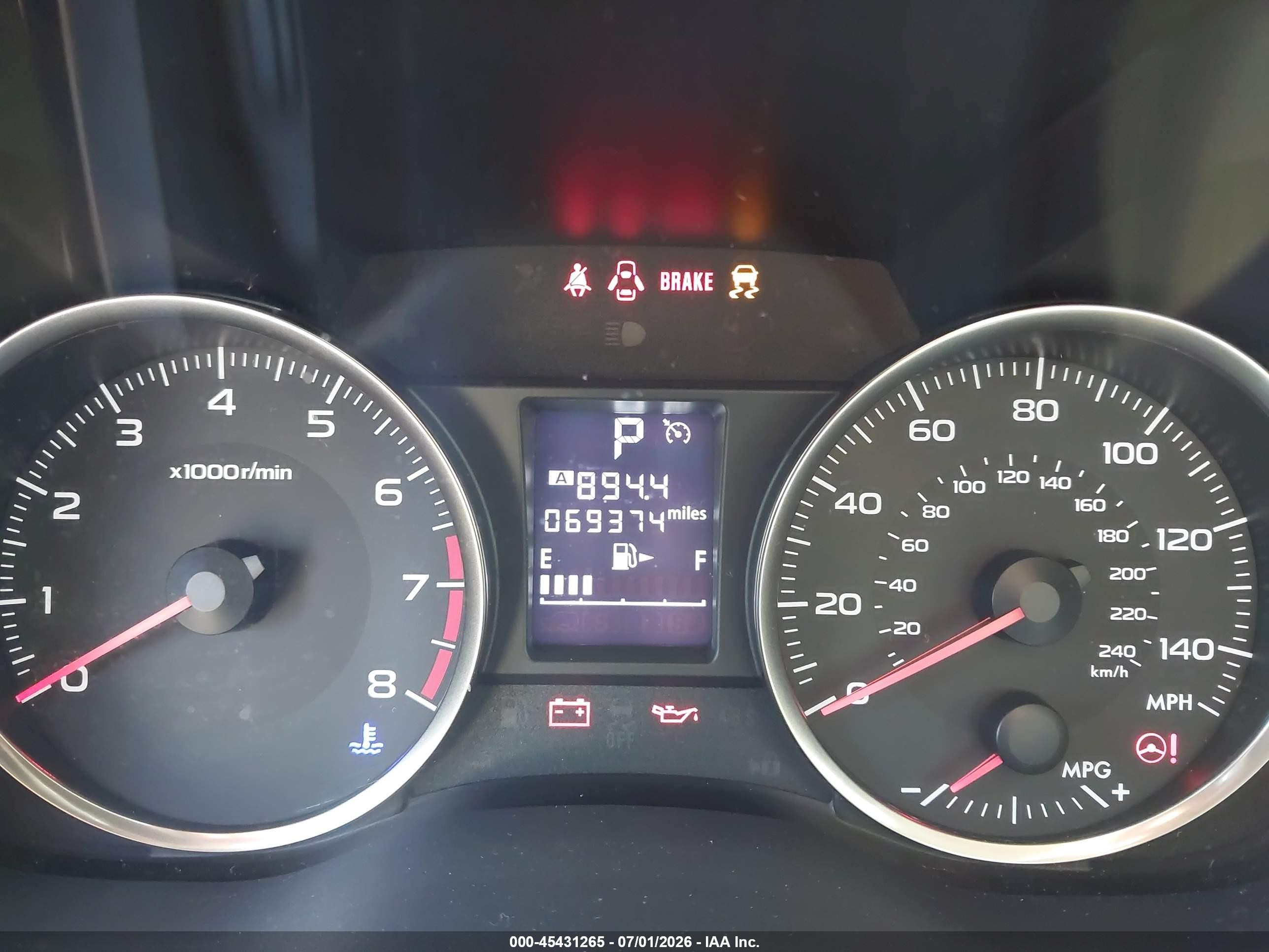 2015 Subaru Impreza 2.0i Black vin: JF1GJAA66FH018457