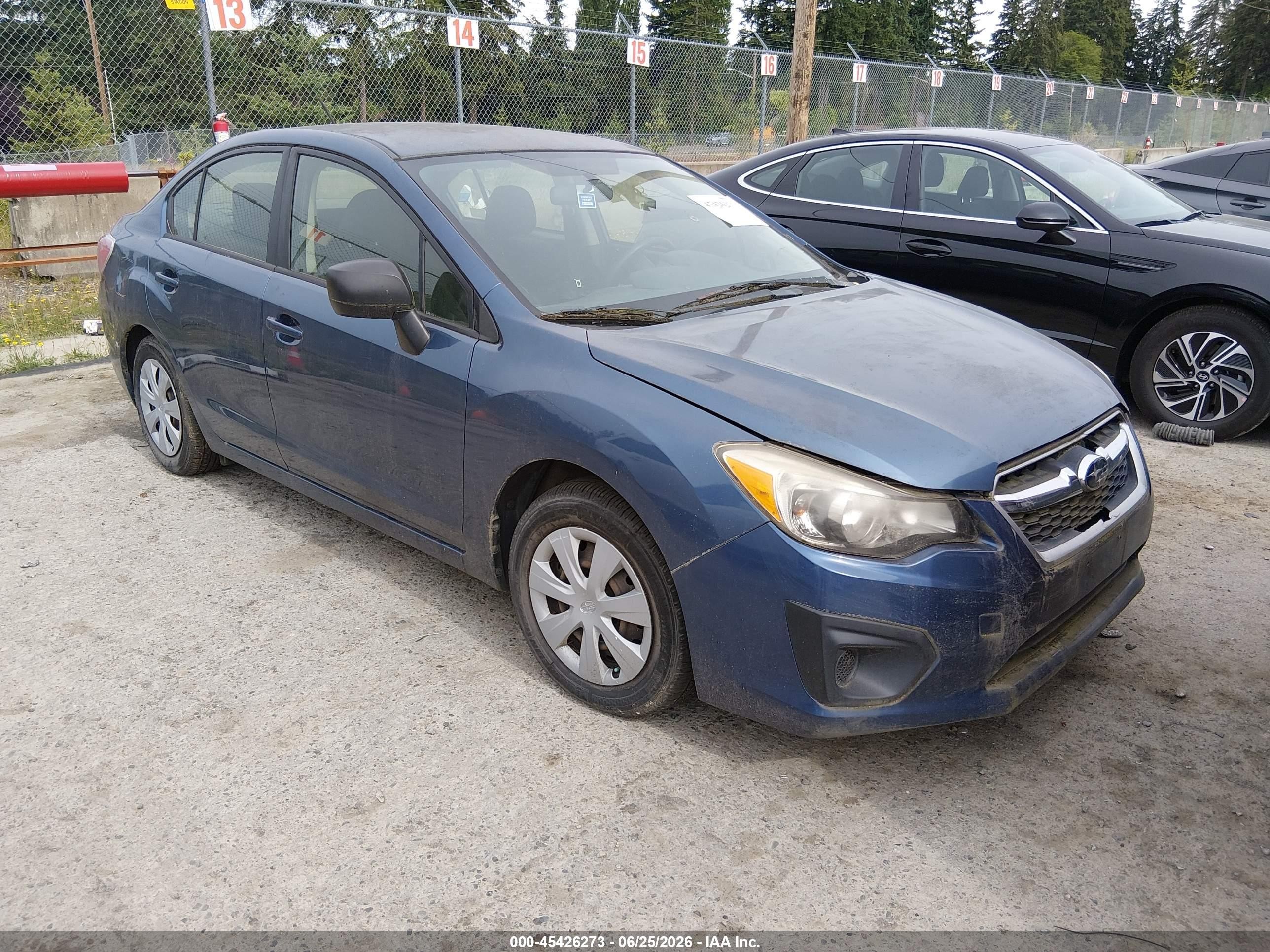 2013 Subaru Impreza 2.0i Синий vin: JF1GJAA67DG027591
