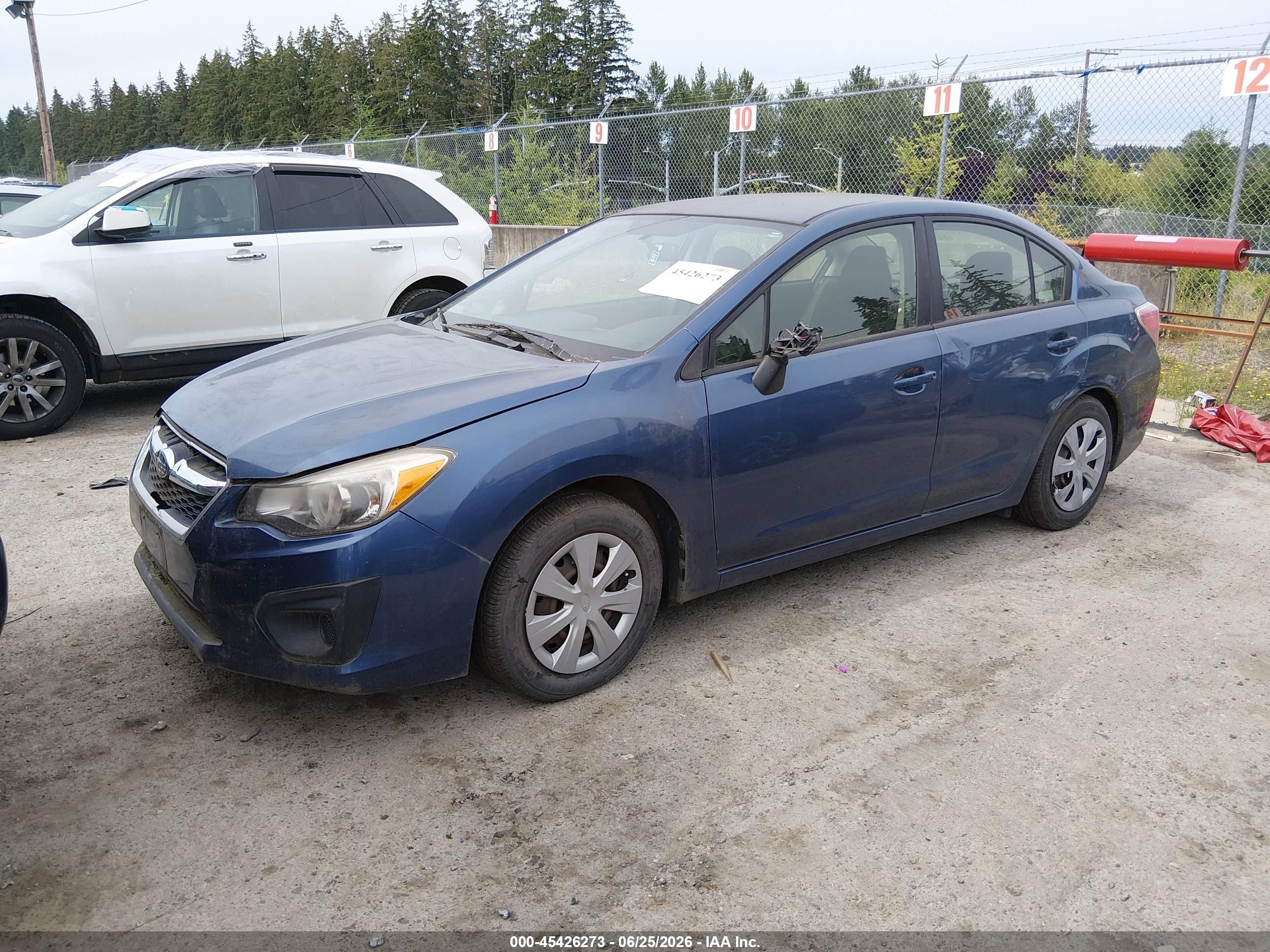 2013 Subaru Impreza 2.0i Blue vin: JF1GJAA67DG027591