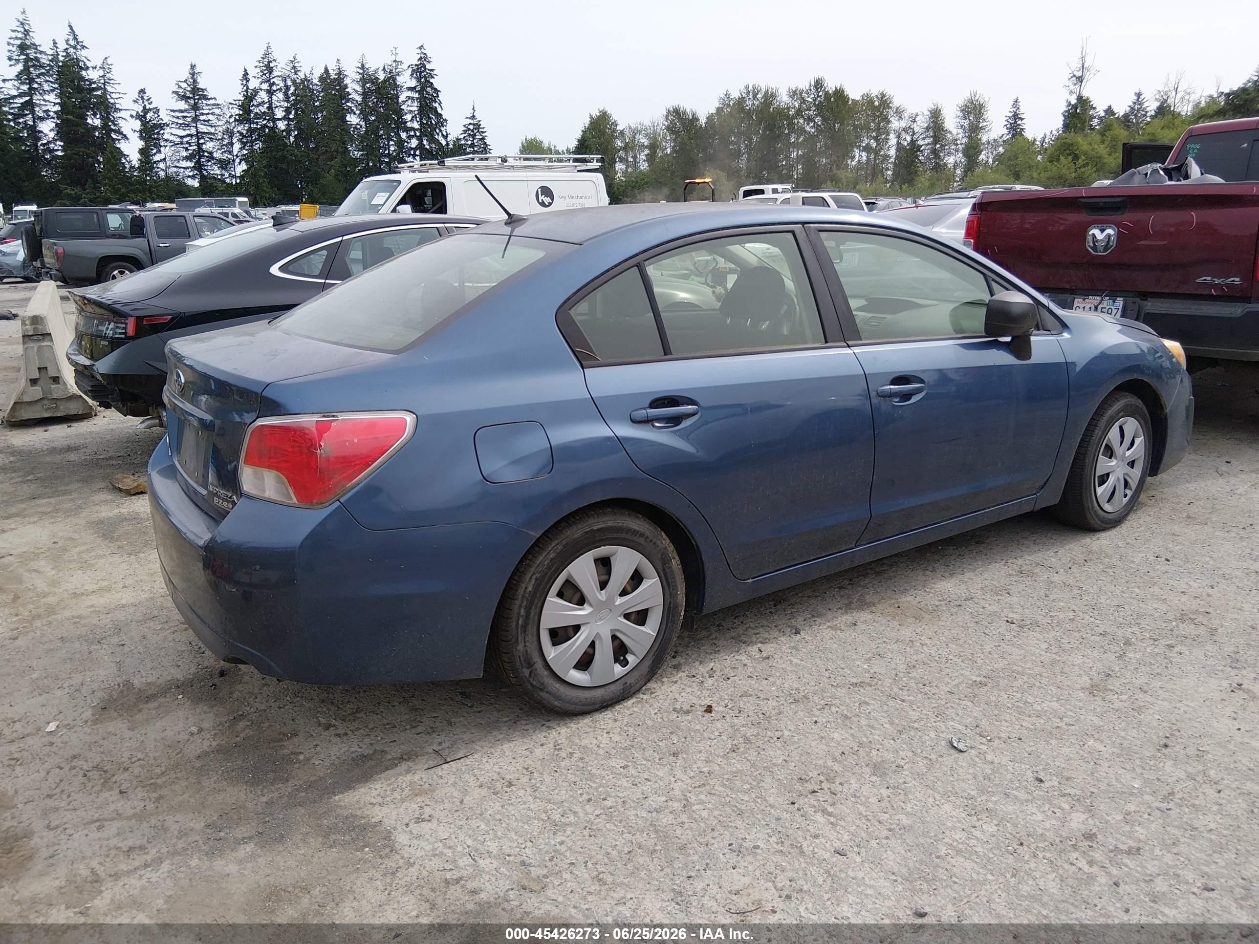 2013 Subaru Impreza 2.0i Blue vin: JF1GJAA67DG027591