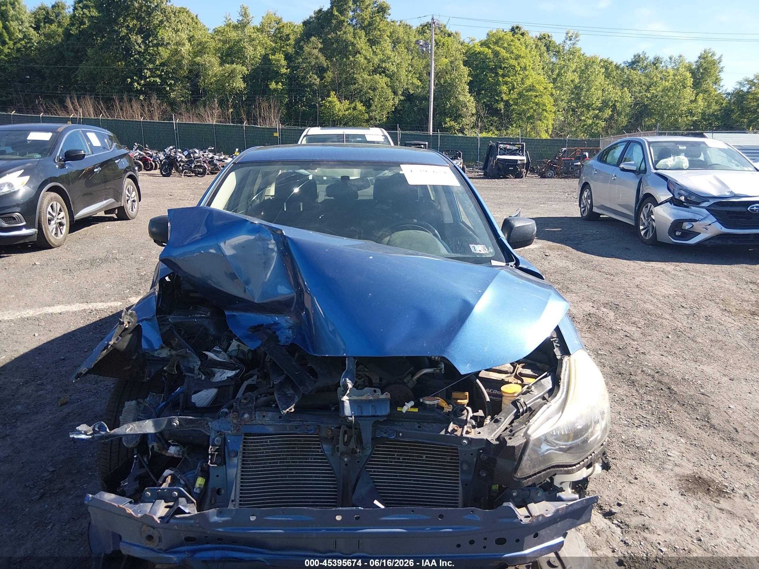 2014 Subaru Impreza 2.0i Blue vin: JF1GJAA67EH006428