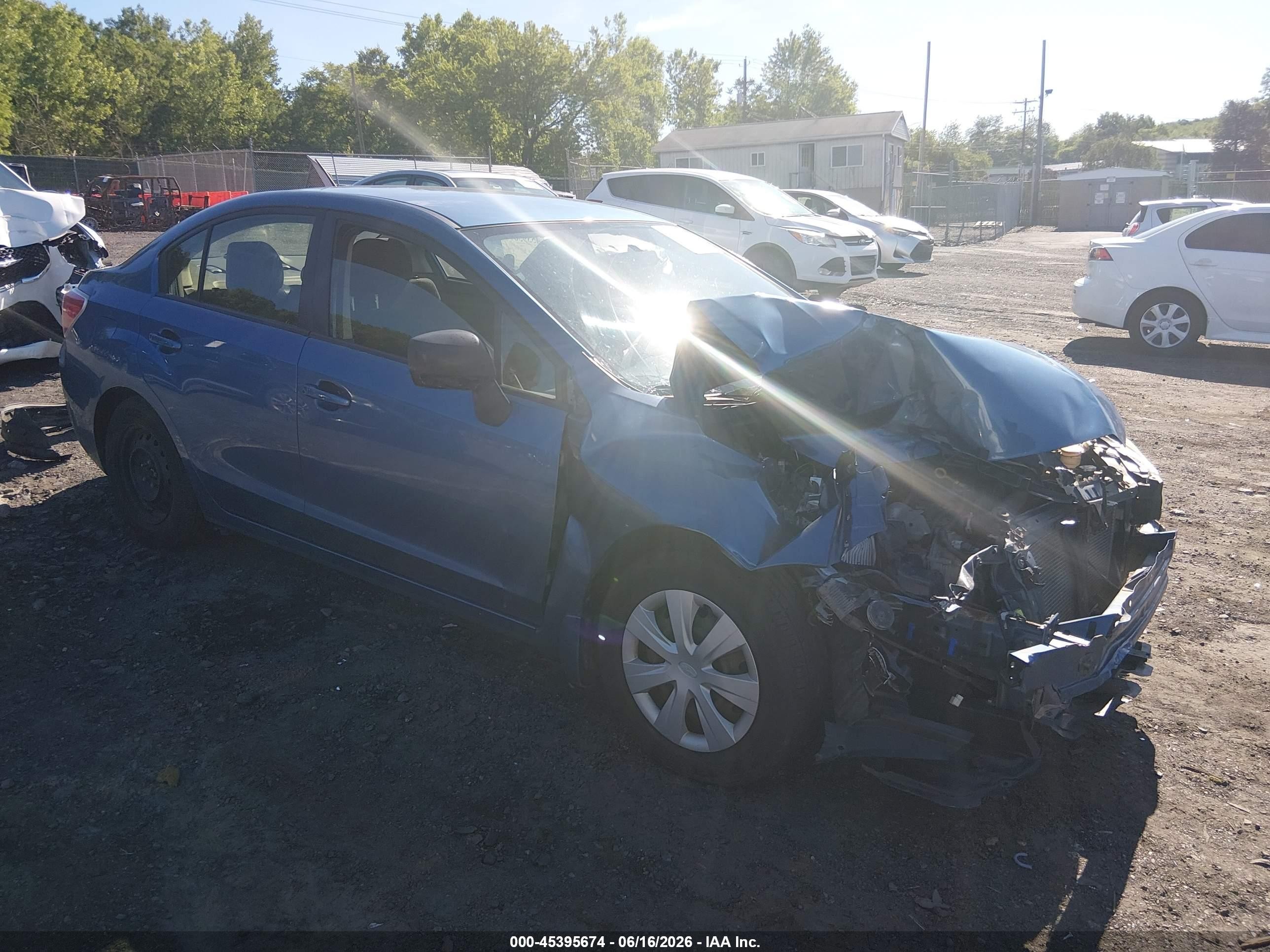2014 Subaru Impreza 2.0i Blue vin: JF1GJAA67EH006428