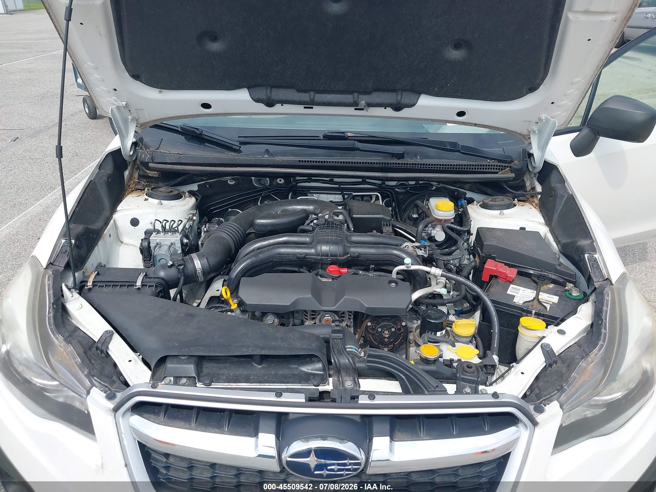 2014 Subaru Impreza 2.0i White vin: JF1GJAA67EH007515