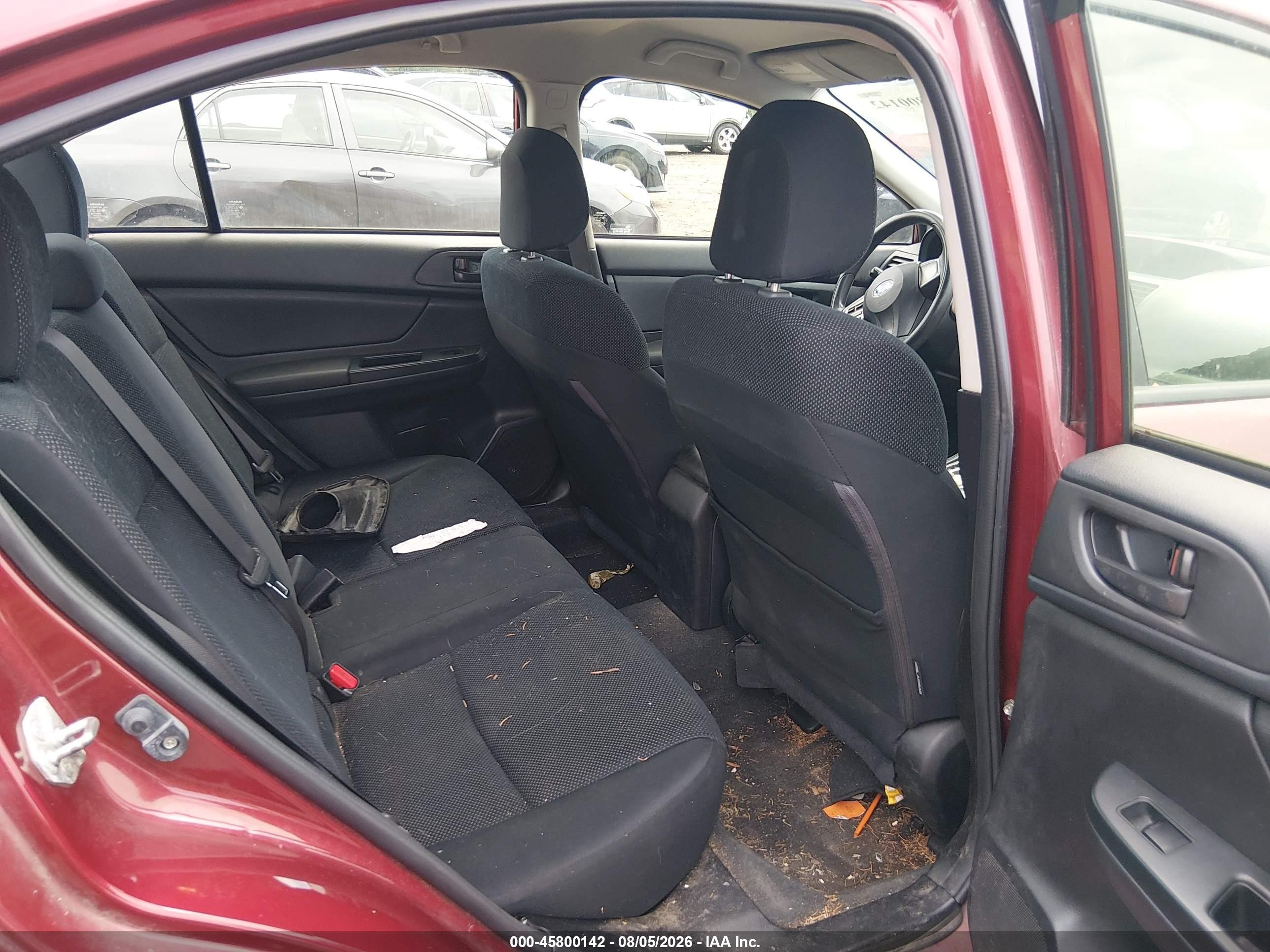 2014 Subaru Impreza 2.0i Red vin: JF1GJAA67EH024847