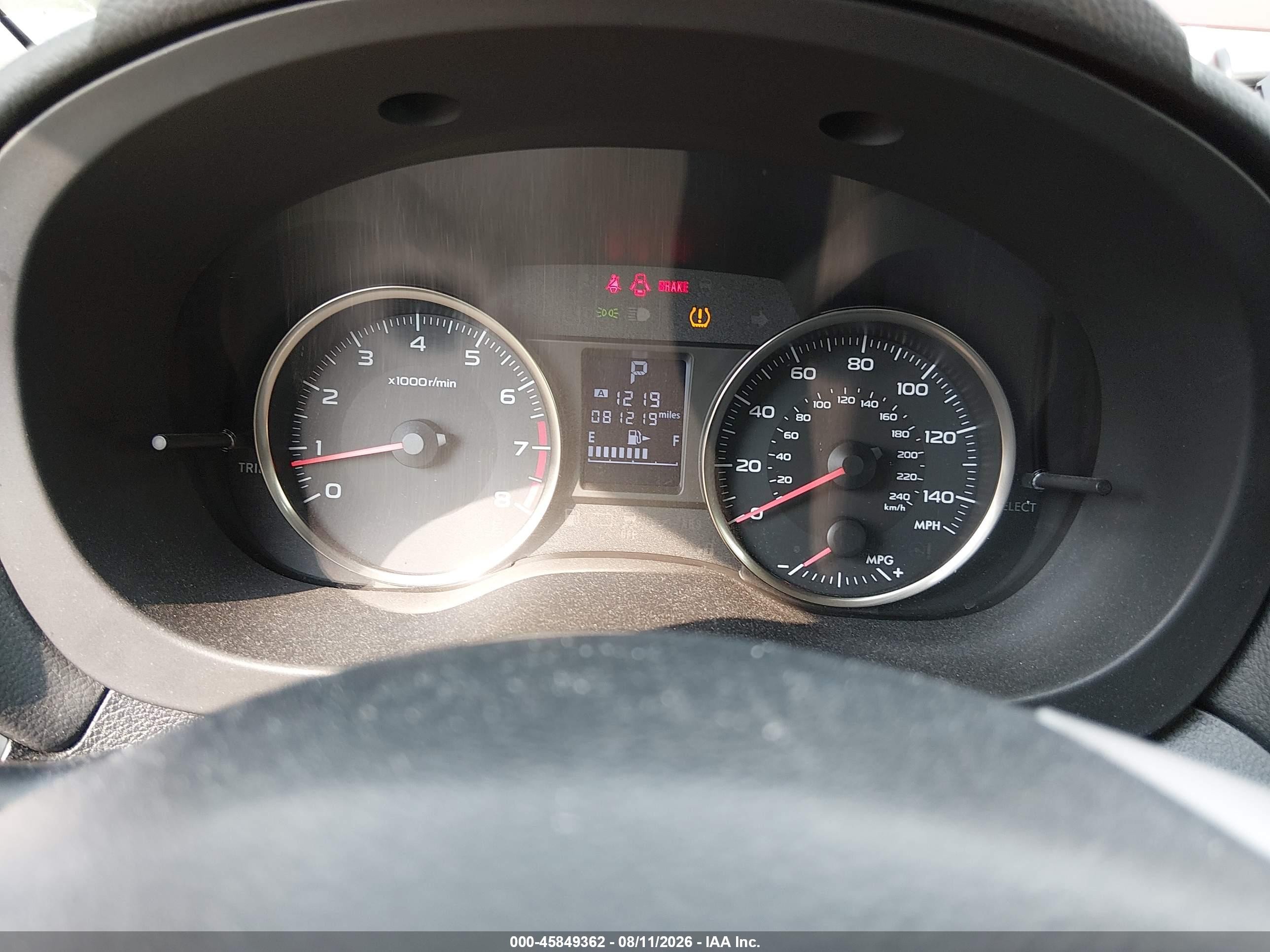 2015 Subaru Impreza 2.0i Burgundy vin: JF1GJAA67FH012439