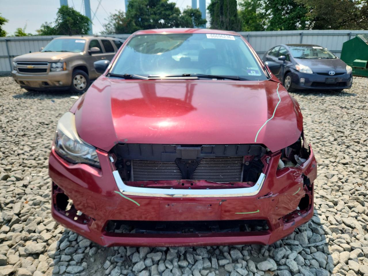 2015 Subaru Impreza Red vin: JF1GJAA67FH013560