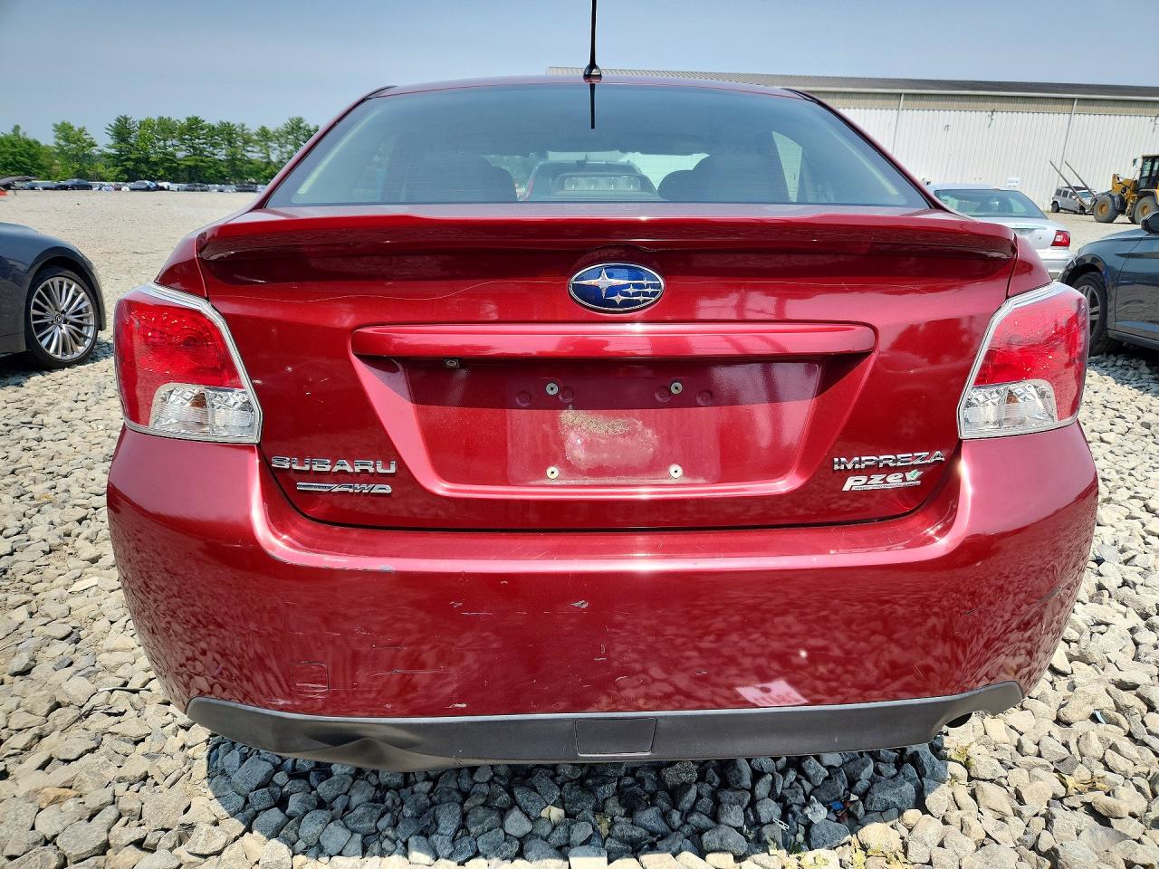 2015 Subaru Impreza Red vin: JF1GJAA67FH013560