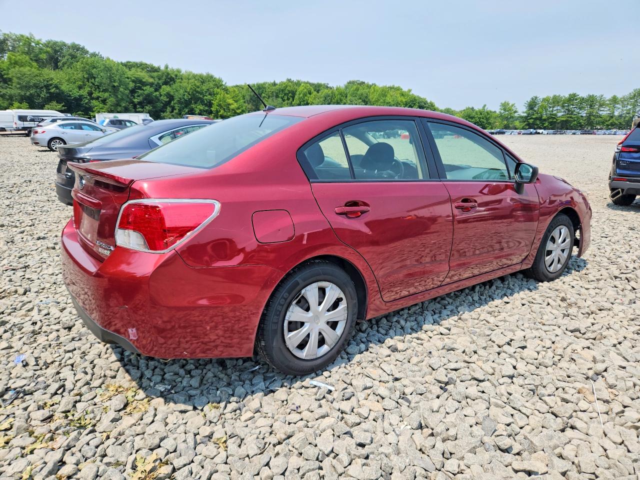 2015 Subaru Impreza Red vin: JF1GJAA67FH013560