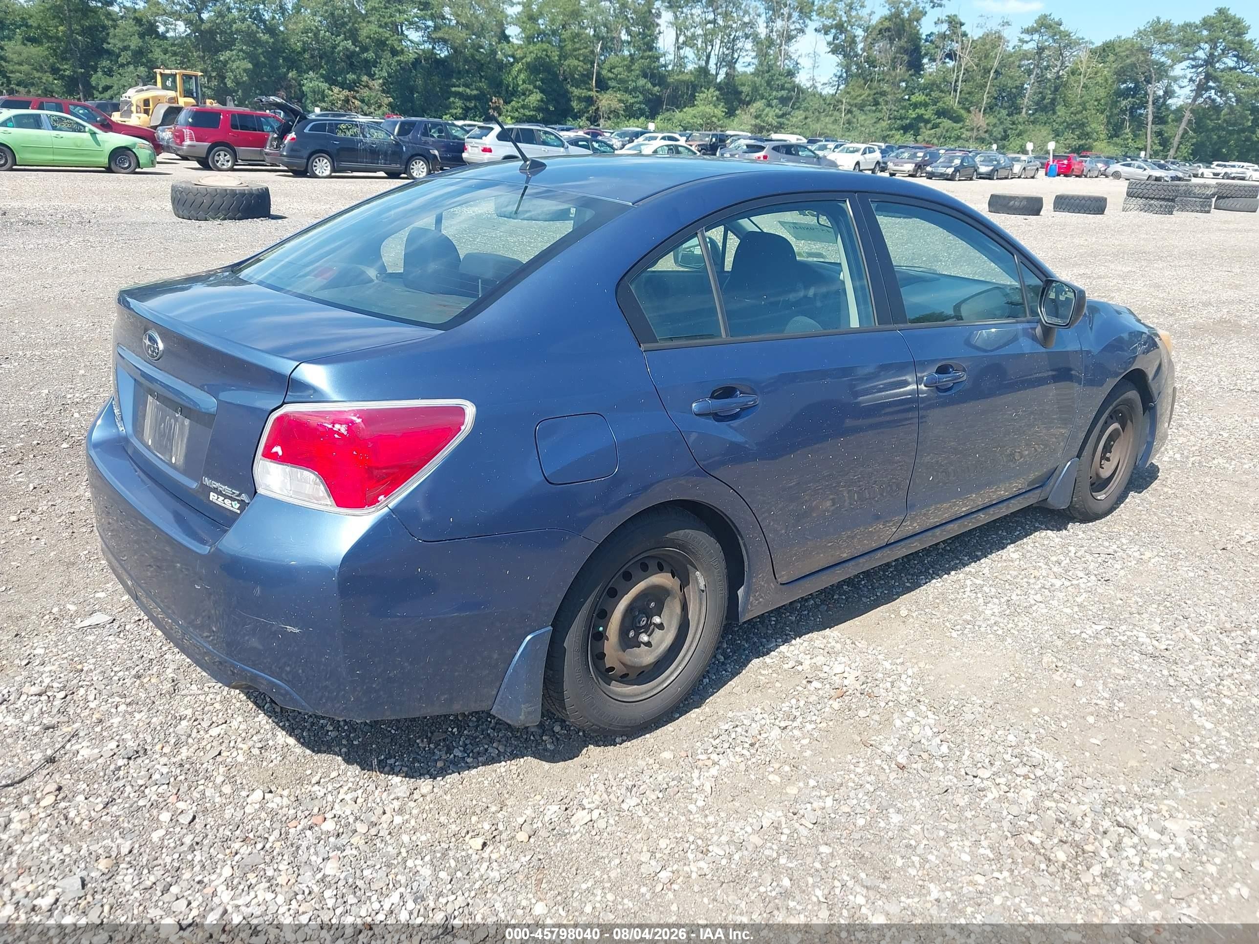 2012 Subaru Impreza 2.0i Синий vin: JF1GJAA68CH010968