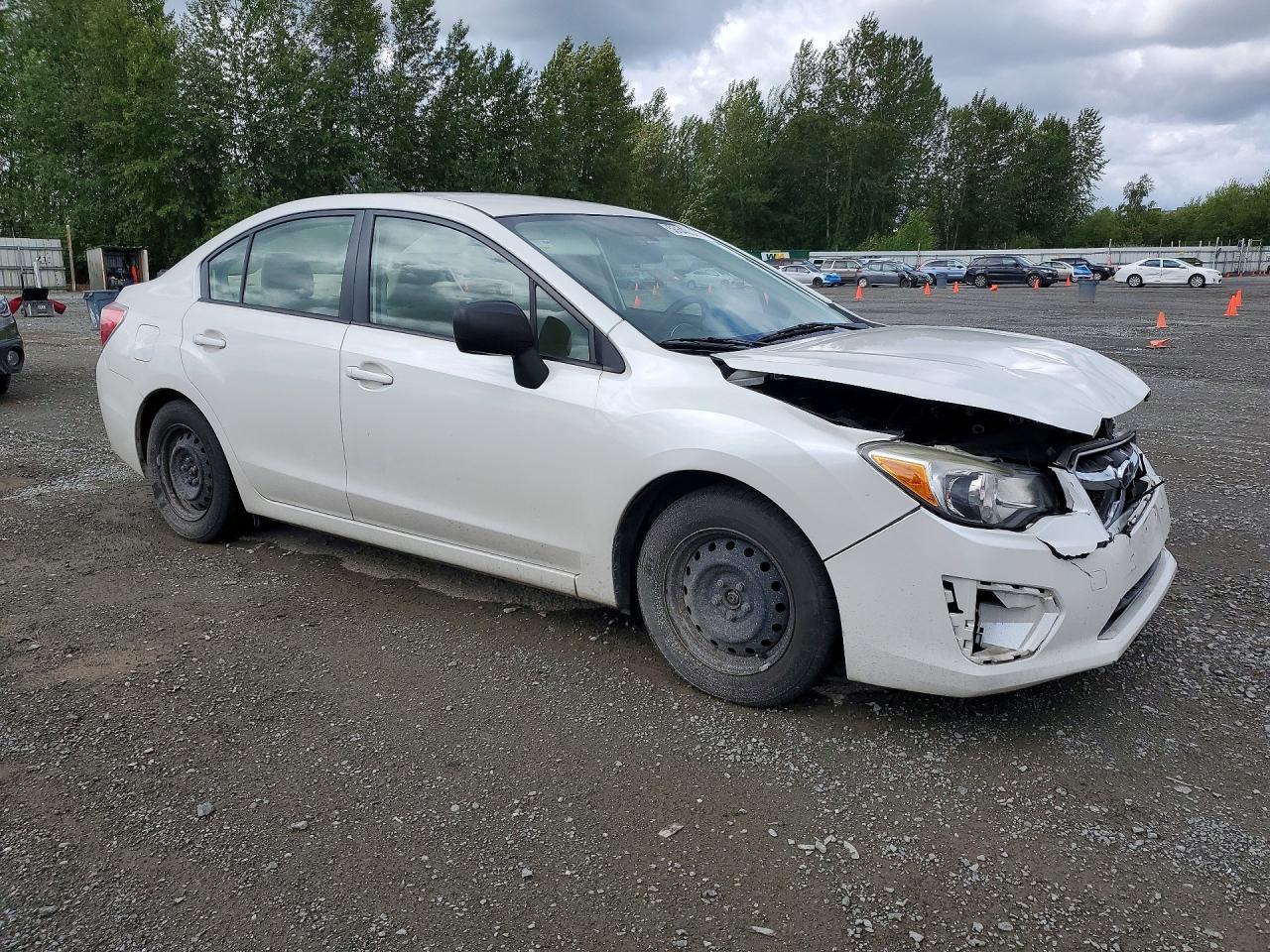 2012 Subaru Impreza Белый vin: JF1GJAA68CH012350