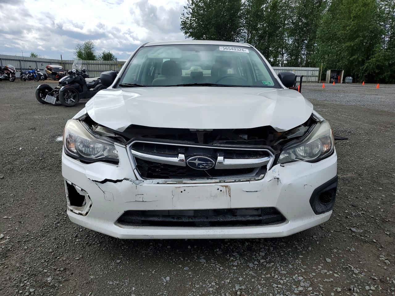 2012 Subaru Impreza Белый vin: JF1GJAA68CH012350