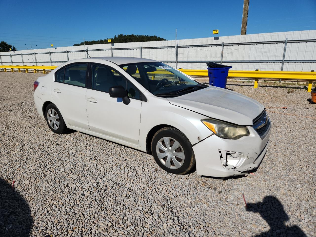 2012 Subaru Impreza White vin: JF1GJAA68CH018214